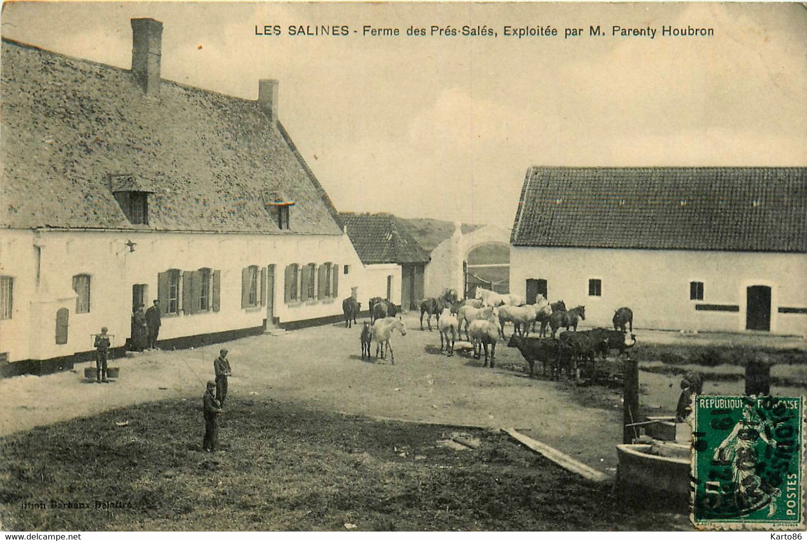 Sangatte * Les Salines * Ferme Des Prés Salés , Exploitée Par M PARENTY HOUBRON * Agriculture - Sangatte