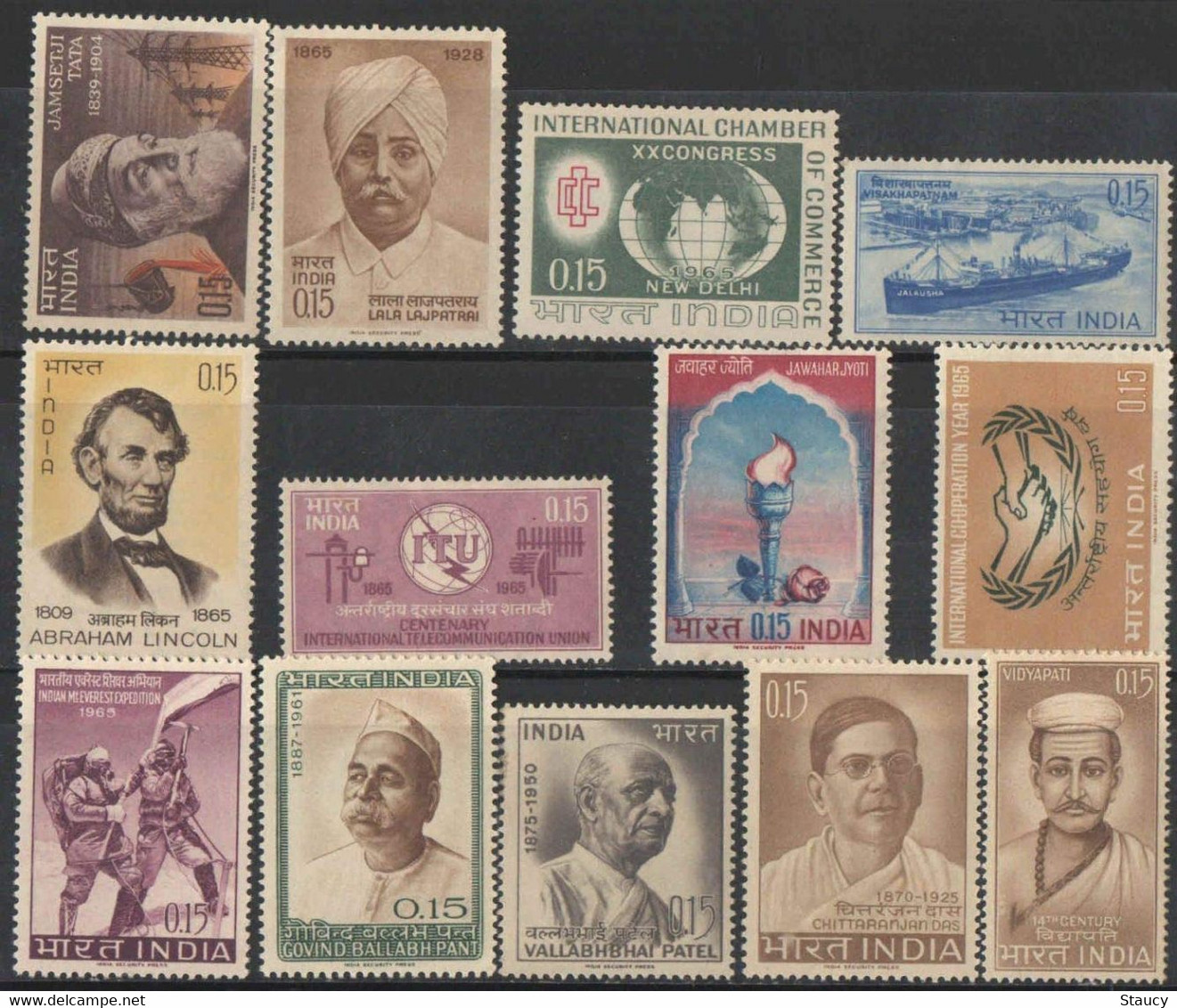 India 1965 Complete Year Pack / Set / Collection Total 13 Stamps (No Missing) MNH As Per Scan - Ongebruikt