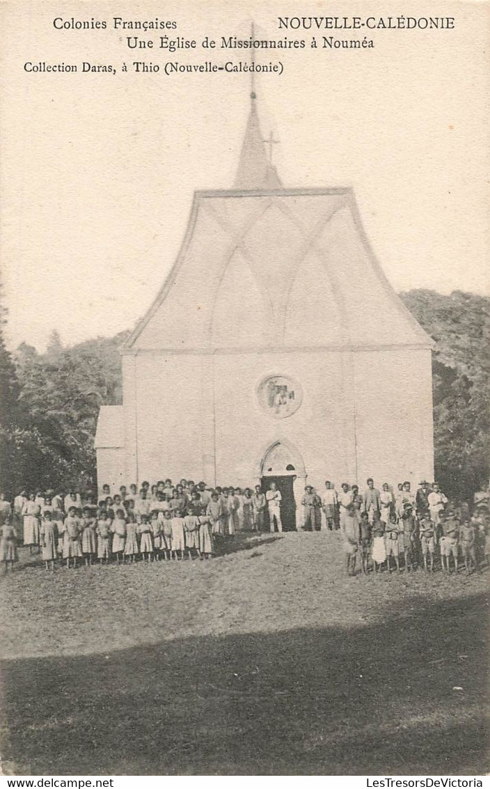 CPA NOUVELLE CALEDONIE - Une Eglise De Missionnaires à Noumea - Collection Daras à Thio - Nouvelle-Calédonie