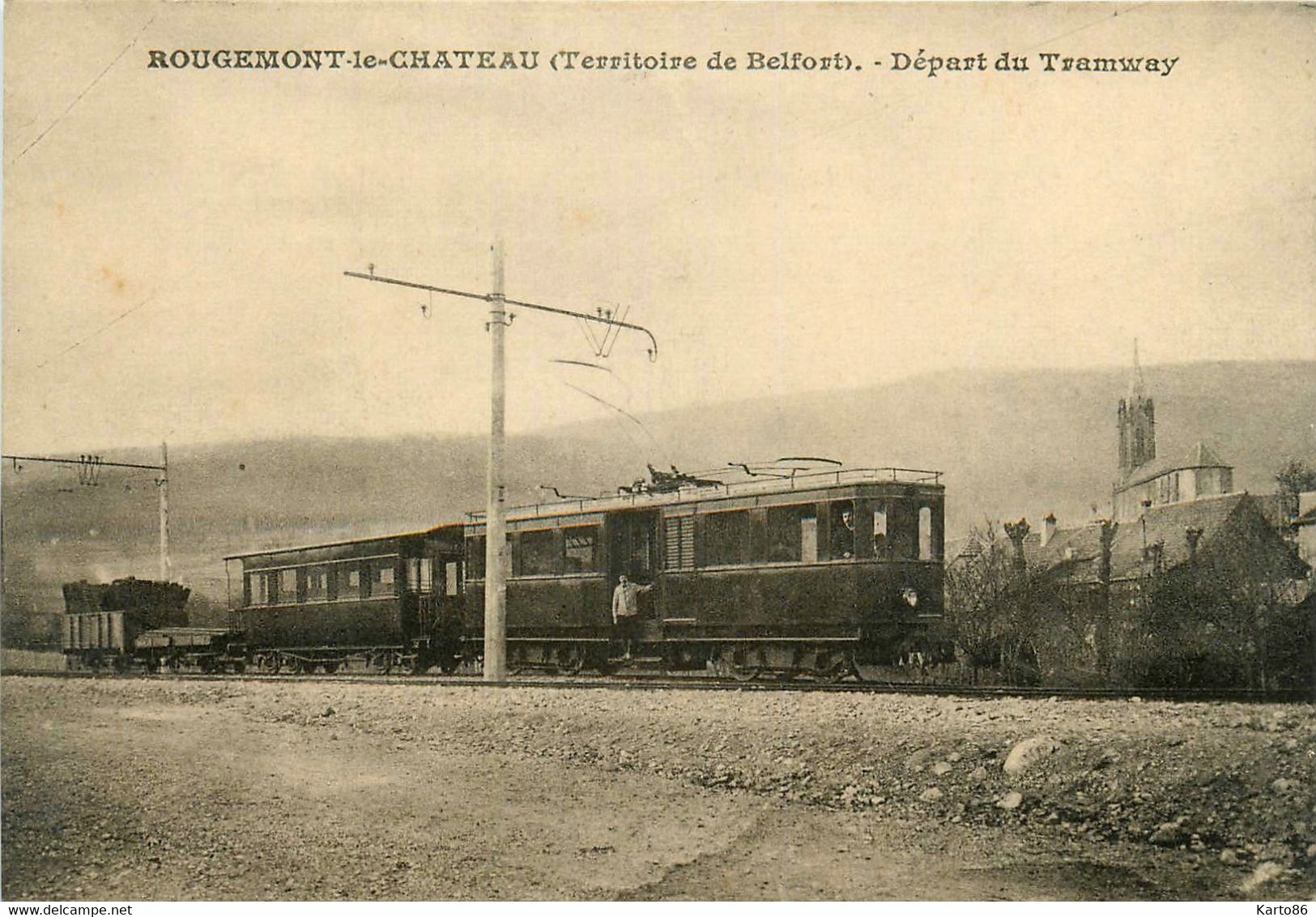 Rougemont Le Château * Le Départ Du Tram Tramway * La Station * Ligne Chemin De Fer - Rougemont-le-Château