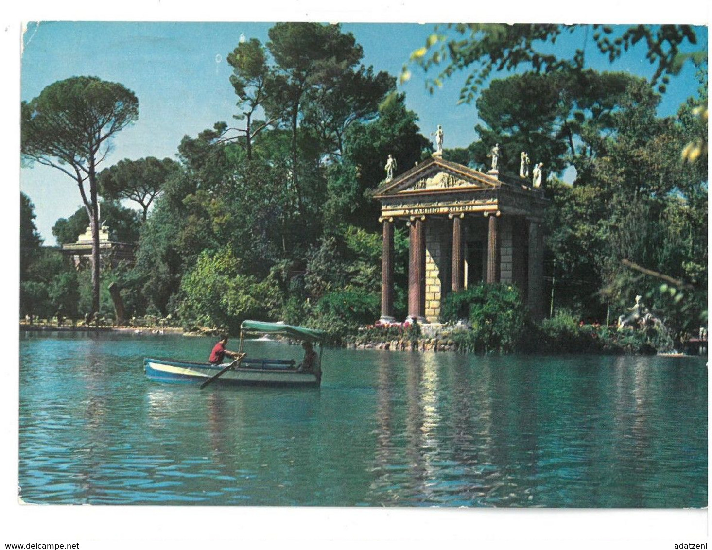 BR1749 Roma Villa Borghese Il Laghetto Viaggiata 1966 Verso Bologna - Parks & Gärten