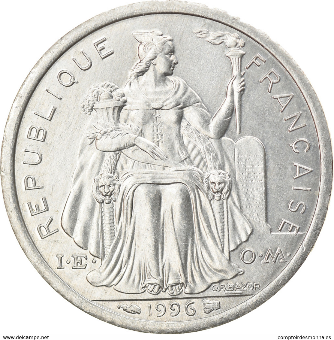 Monnaie, French Polynesia, Franc, 1996, Paris, SUP, Aluminium, KM:11 - Frans-Polynesië