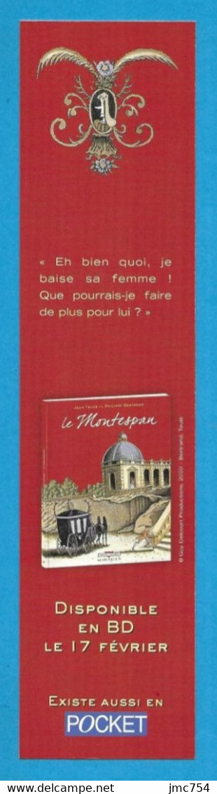 Marque Page Delcourt éditions.  BD.   Le Montespan.   Jean Teulé - Philippe Bertrand.    Bookmark. - Marque-Pages