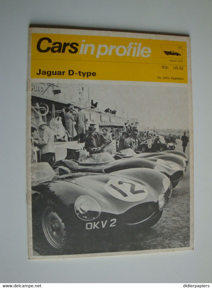 Automobilia,sport-auto,Cars In Profile,Jaguar D-type No11 Par John Appleton 1973 - 1950-Aujourd'hui