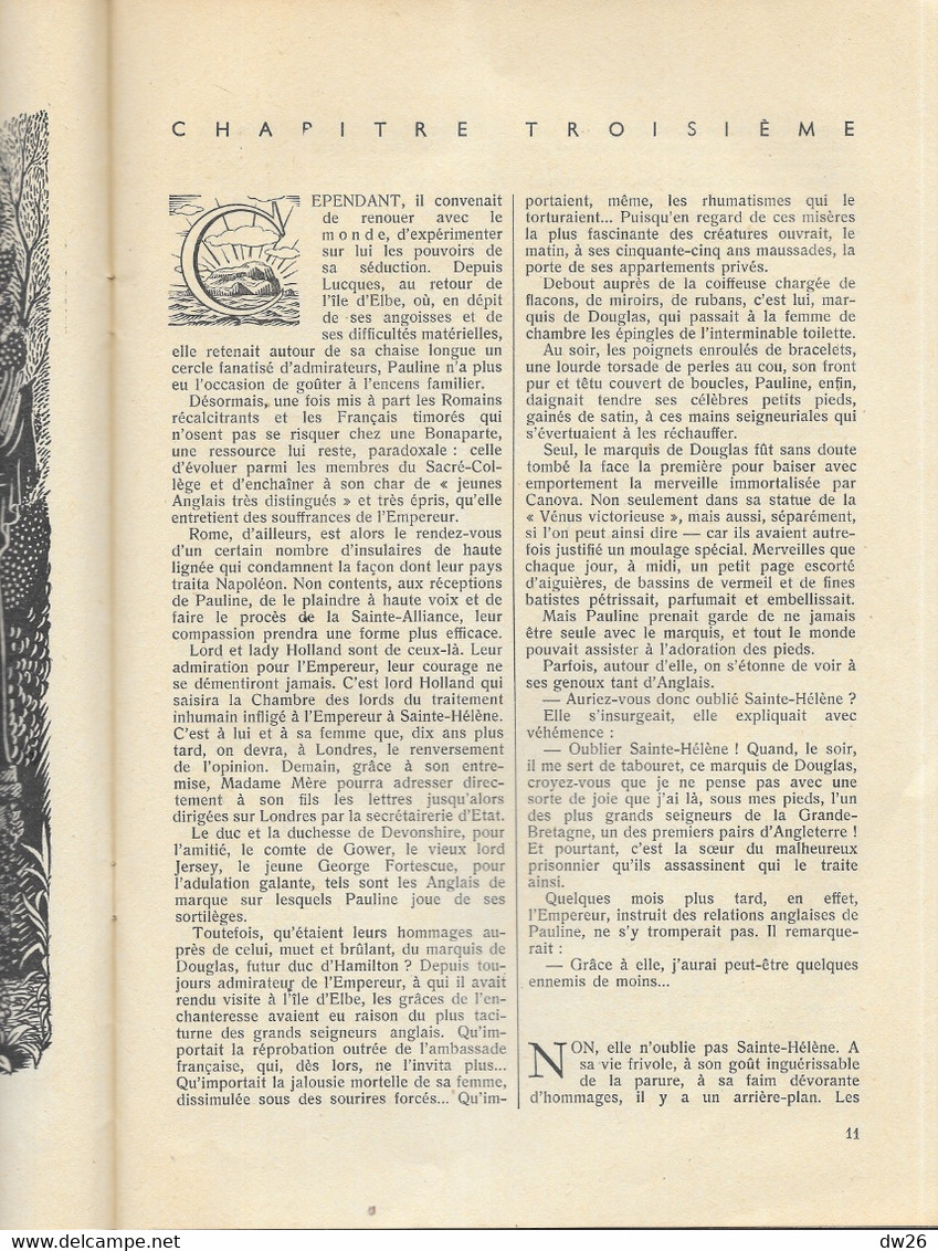 Revue France Illustration - La Défaite De Pauline Borghèse Par Suzanne Normand - Récit Historique, Janvier 1949 - Geschiedenis