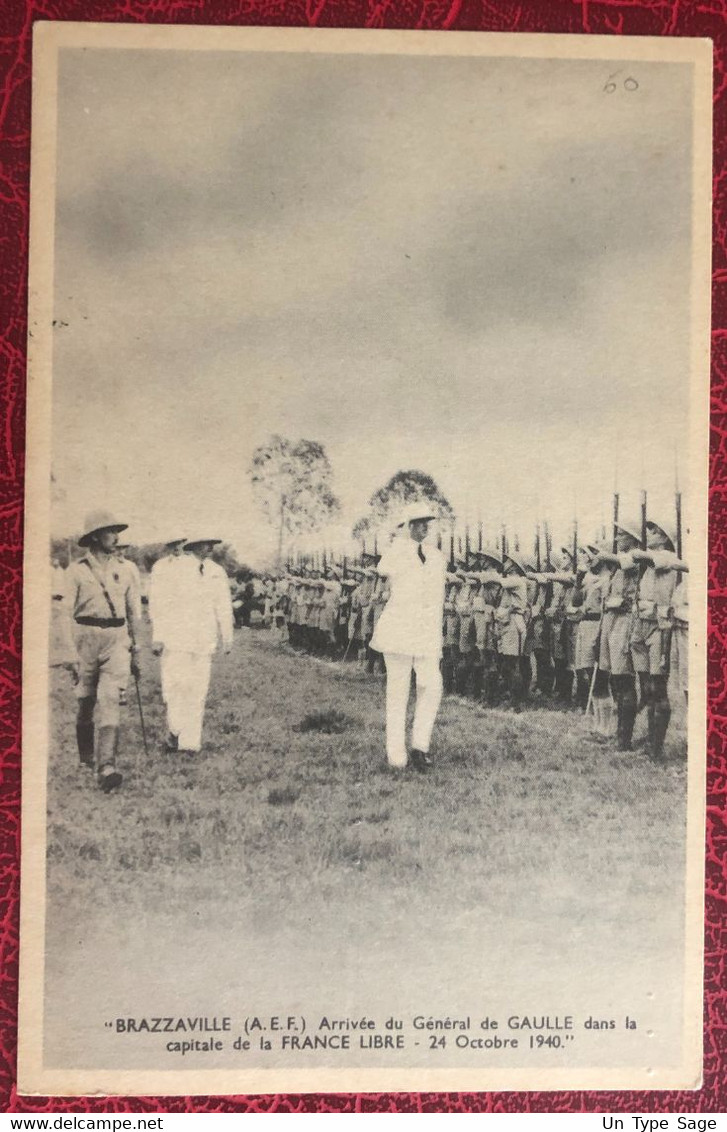 A.E.F. N°116 Sur Carte Postale TAD BANGUI, Oubangui-Chari 28.8.1943 + Contrôle Postal - (A577) - Cartas & Documentos