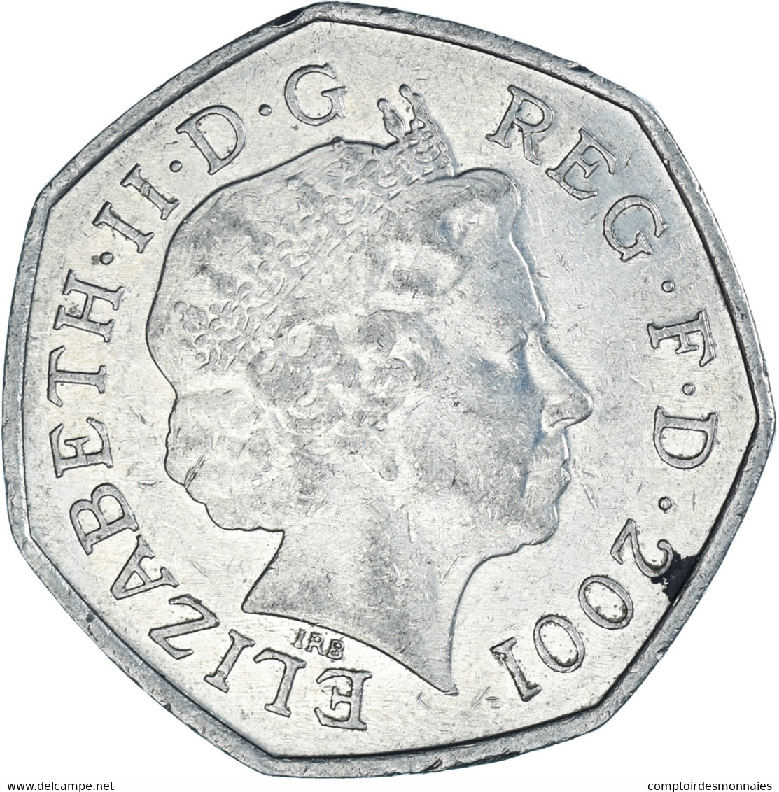 Monnaie, Grande-Bretagne, 50 Pence, 2001 - 50 Pence