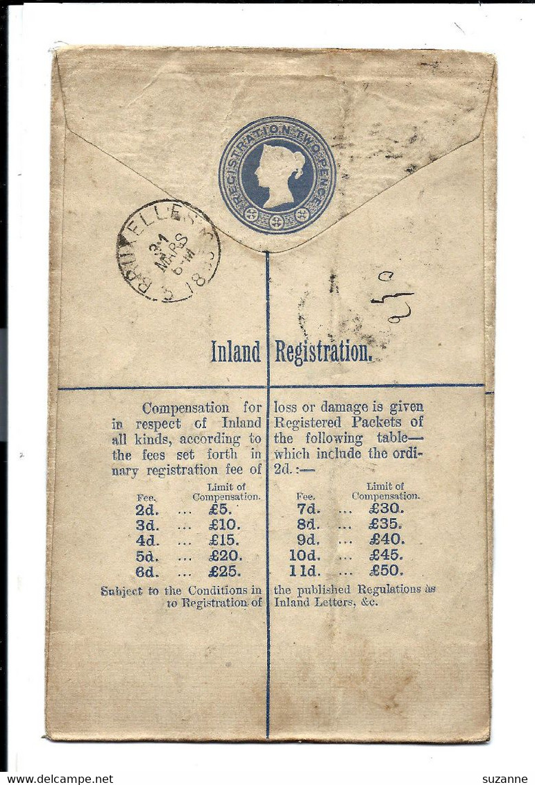 REGISTERED Letter 1893 - Storia Postale