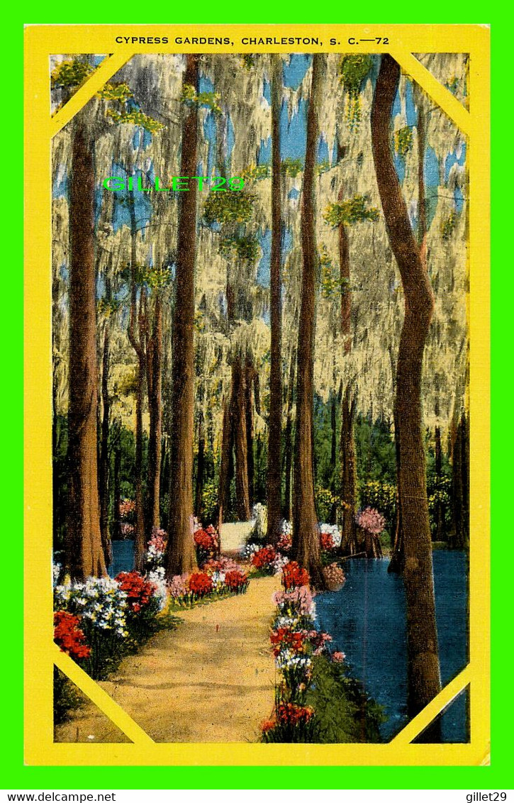 CHARLESTON, SC - CYPRESS GARDENS - PUB. BY MARTSCHINK SALES CO - ÉCRITE EN 1950 - - Charleston