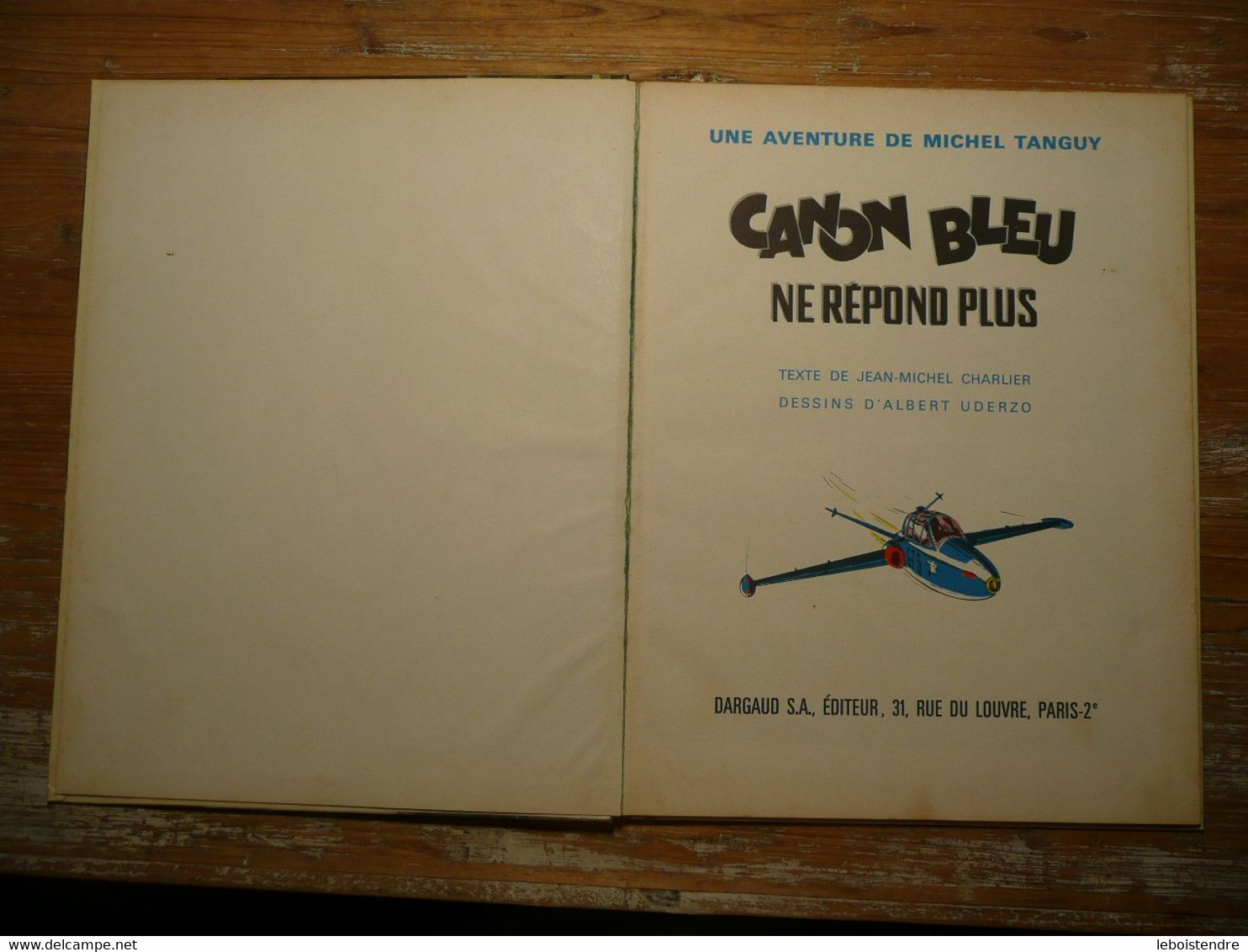 CANON BLEU NE REPOND PLUS EO CARTONNEE UNE AVENTURE DE MICHEL TANGUY CHARLIER UDERZO 1966 PILOTE EDITION ORIGINALE - Tanguy Et Laverdure