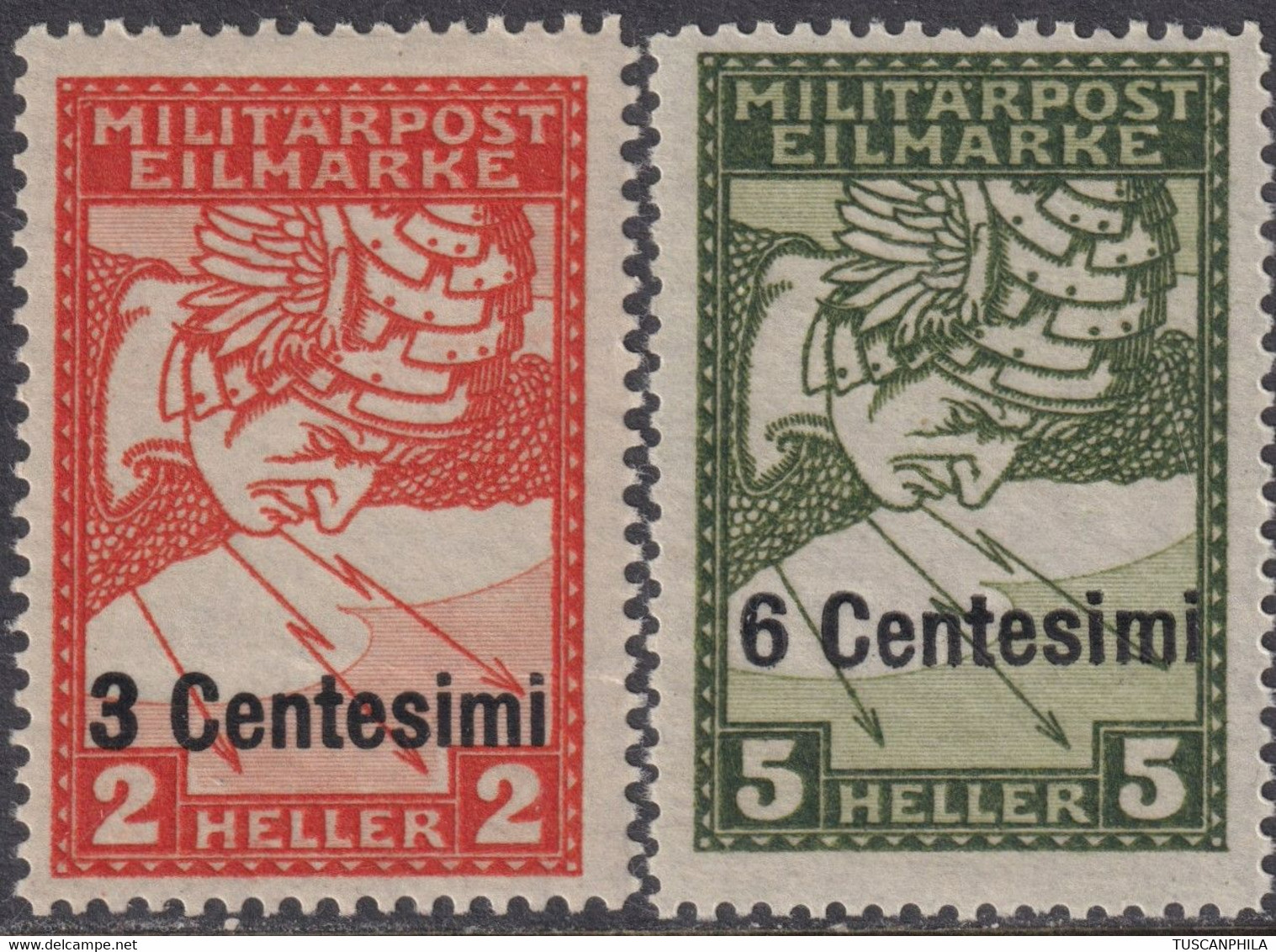 Espressi Serie Completa Sass 4 MNH** CV 150 - Occ. Autrichienne