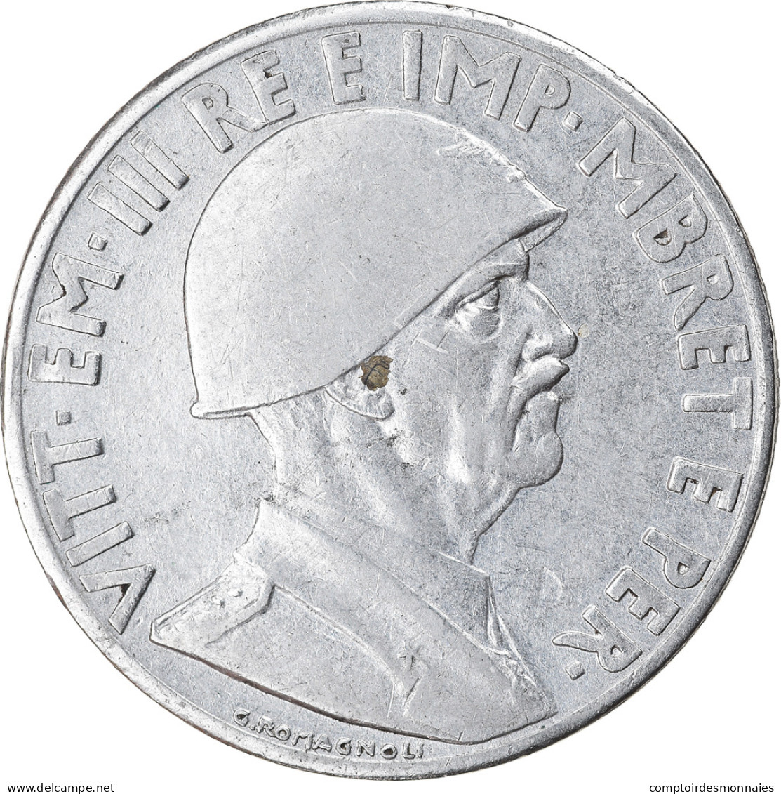 Monnaie, Albania, Vittorio Emanuele III, Lek, 1939, Rome, TTB+, Stainless Steel - Albanie
