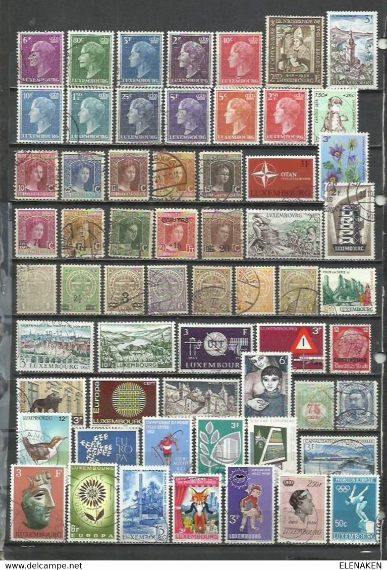 Q684C-SELLOS LUXEMBURGO SIN TASAR,BUENOS VALORES,VEAN ,FOTO REAL.LUXEMBOURG STAMPS WITHOUT TASAR, GOOD VALUES, SEE, REAL - Collections