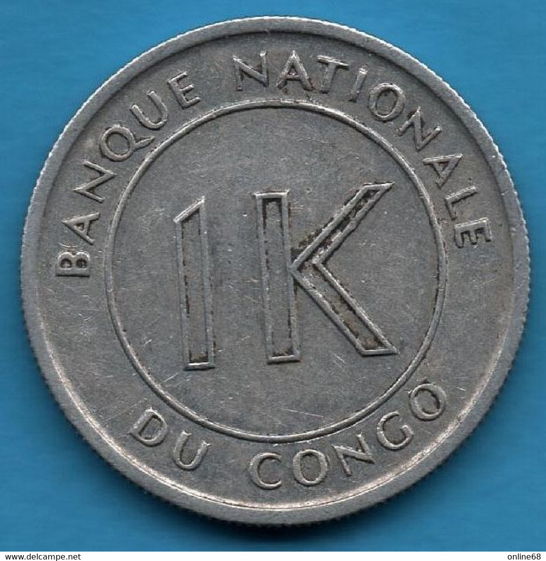 CONGO 1 LIKUTA 1967 KM# 8 - Congo (República Democrática 1964-70)