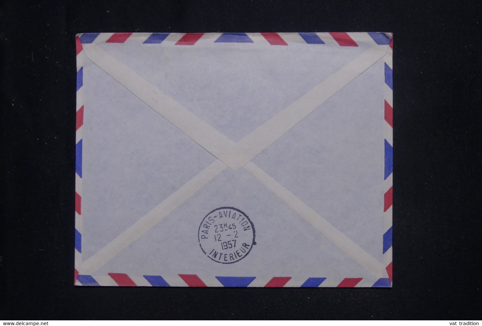 NOUVELLE ZÉLANDE - Enveloppe 1er Vol Auckland/Paris En 1957 - L 135424 - Briefe U. Dokumente