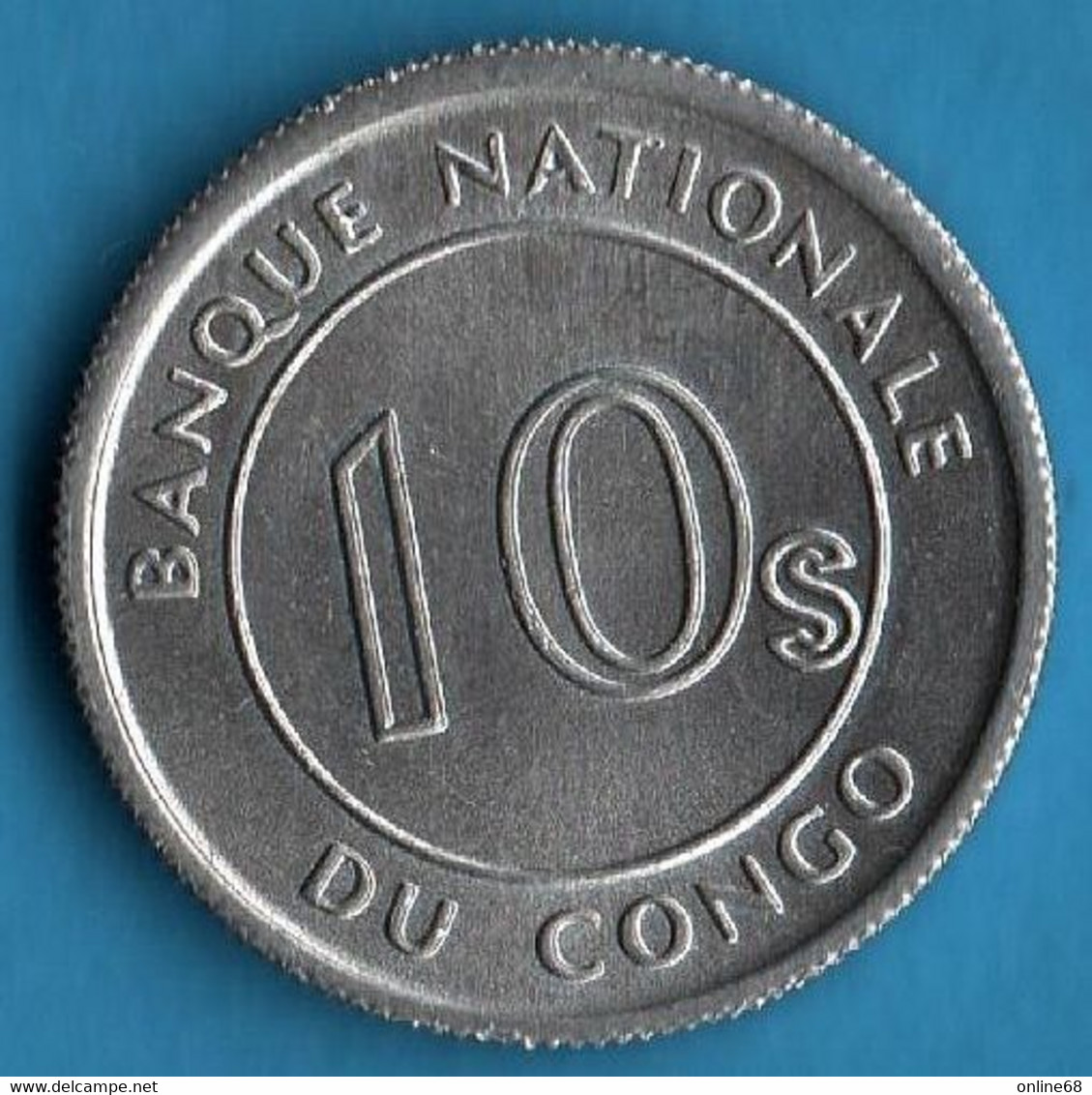 CONGO 10 SENGI 1967 KM# 7 Léopard - Congo (Repubblica Democratica 1998)