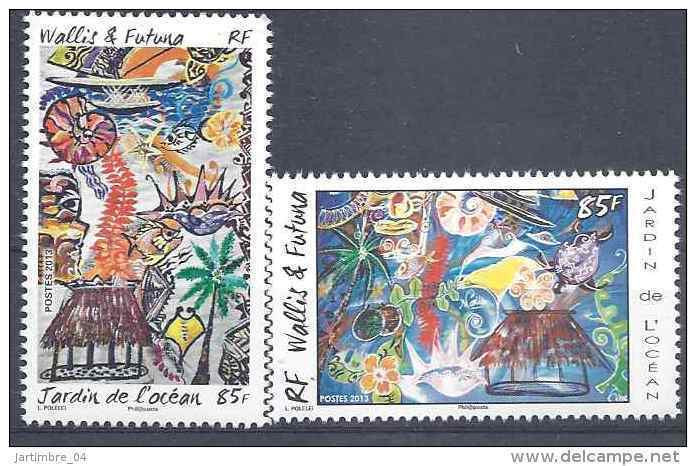 2013 WALLIS FUTUNA 781-82** Jardin De L'océan - Unused Stamps