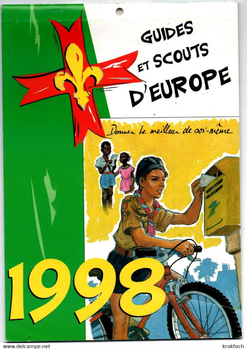 Scouts D'Europe : Six Calendriers 1998 1999 2001 2003 2006 2007 - Scoutisme Scout - Grand Format : 1991-00