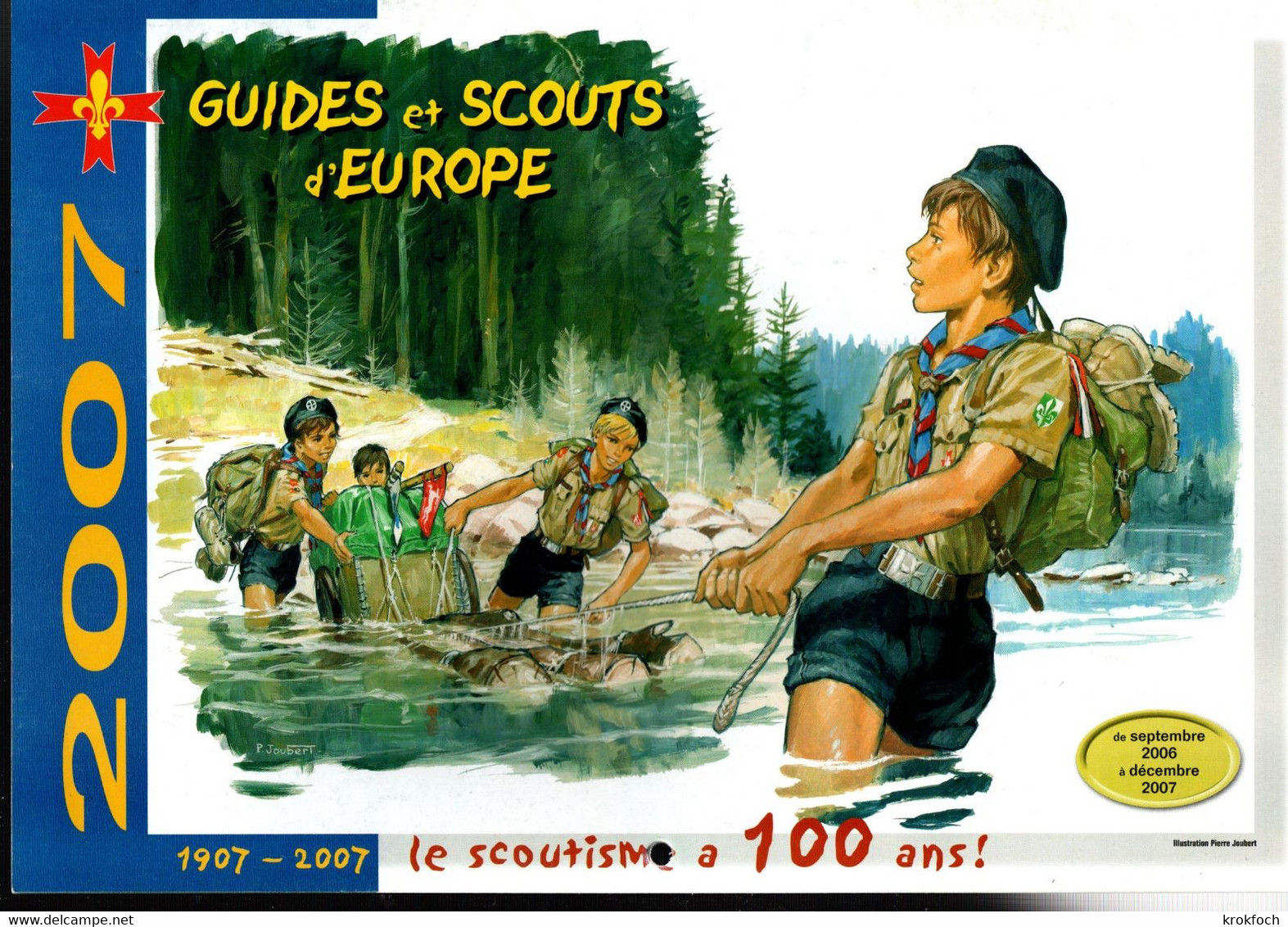Scouts D'Europe : Six Calendriers 1998 1999 2001 2003 2006 2007 - Scoutisme Scout - Grand Format : 1991-00
