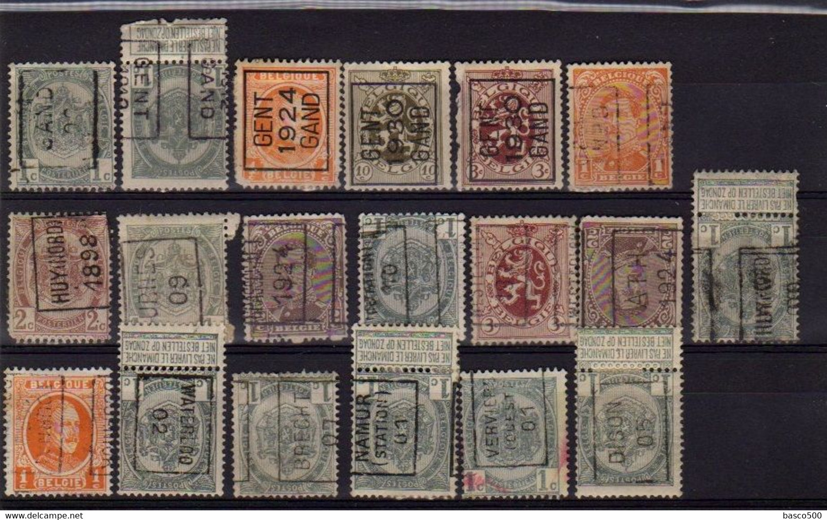 BELGIQUE 190 Timbres Préoblitérés Différents - Altri & Non Classificati