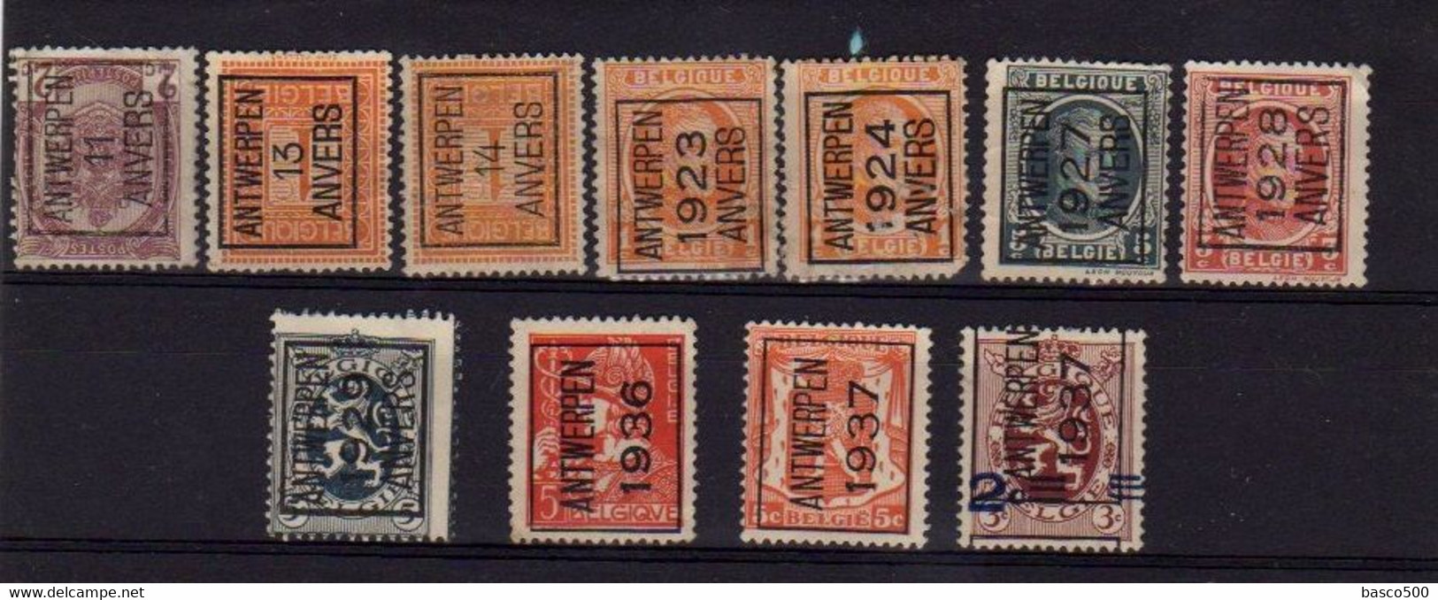 BELGIQUE 190 Timbres Préoblitérés Différents - Sonstige & Ohne Zuordnung