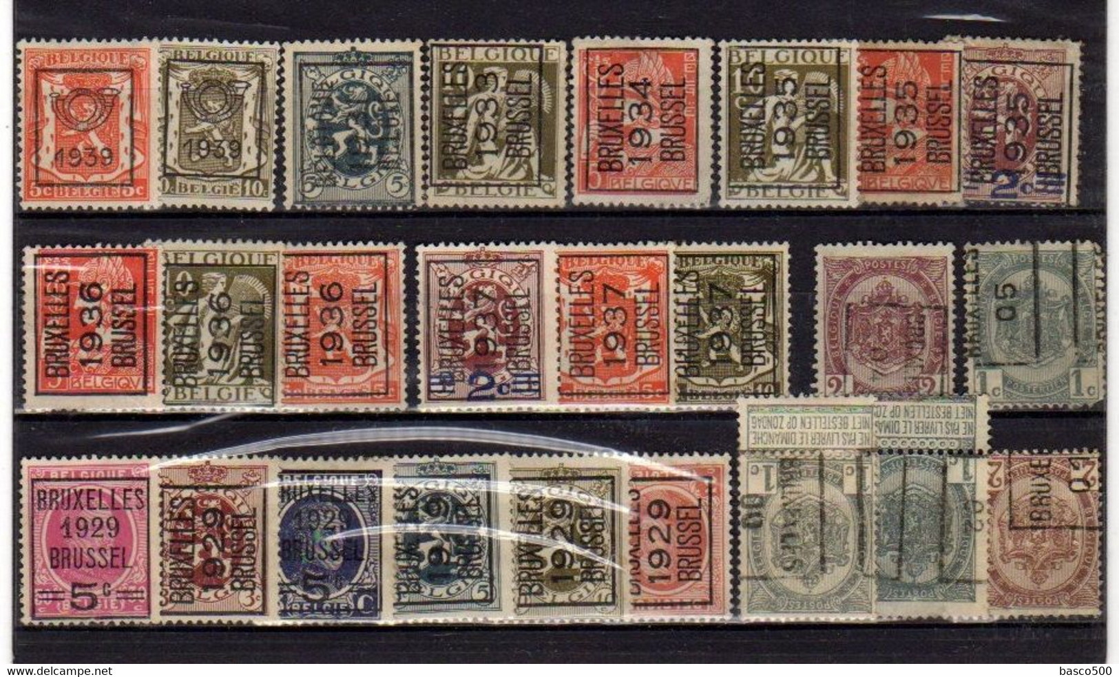 BELGIQUE 190 Timbres Préoblitérés différents