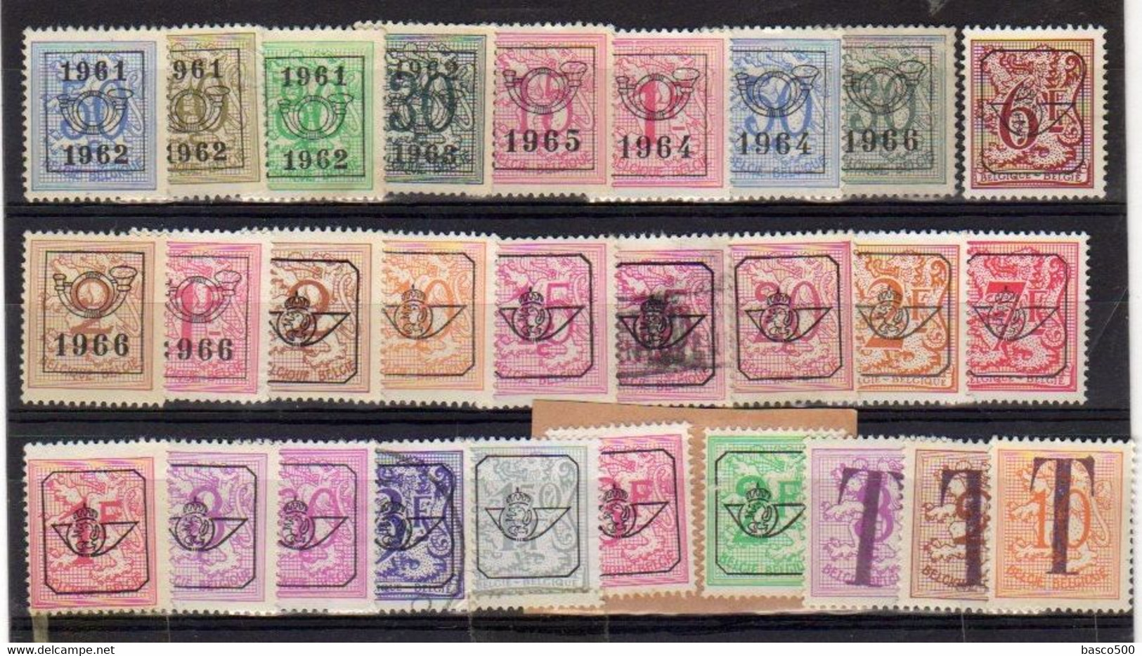 BELGIQUE 190 Timbres Préoblitérés différents