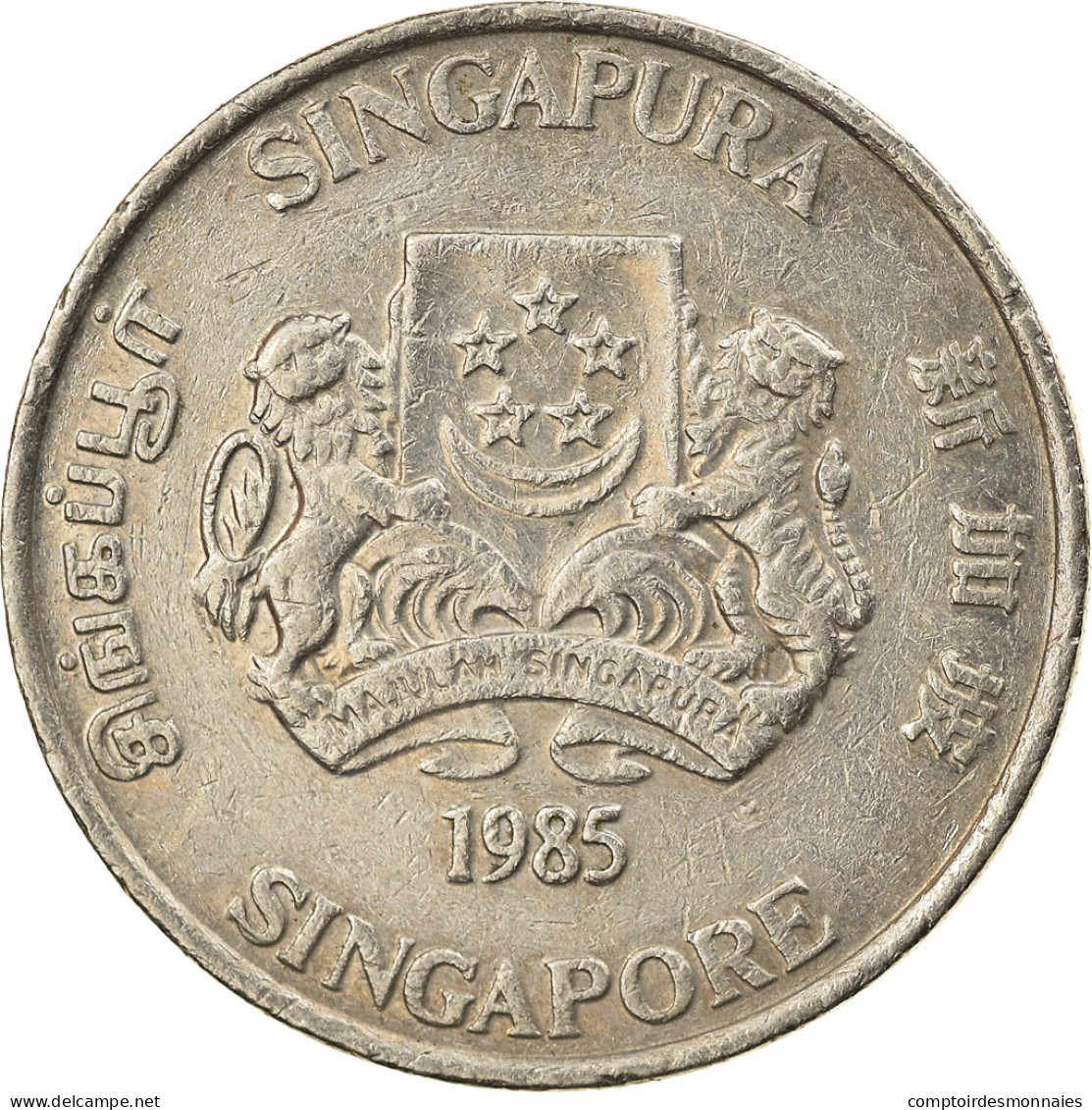 Monnaie, Singapour, 20 Cents, 1985, Singapore Mint, TTB, Copper-nickel, KM:4 - Singapour