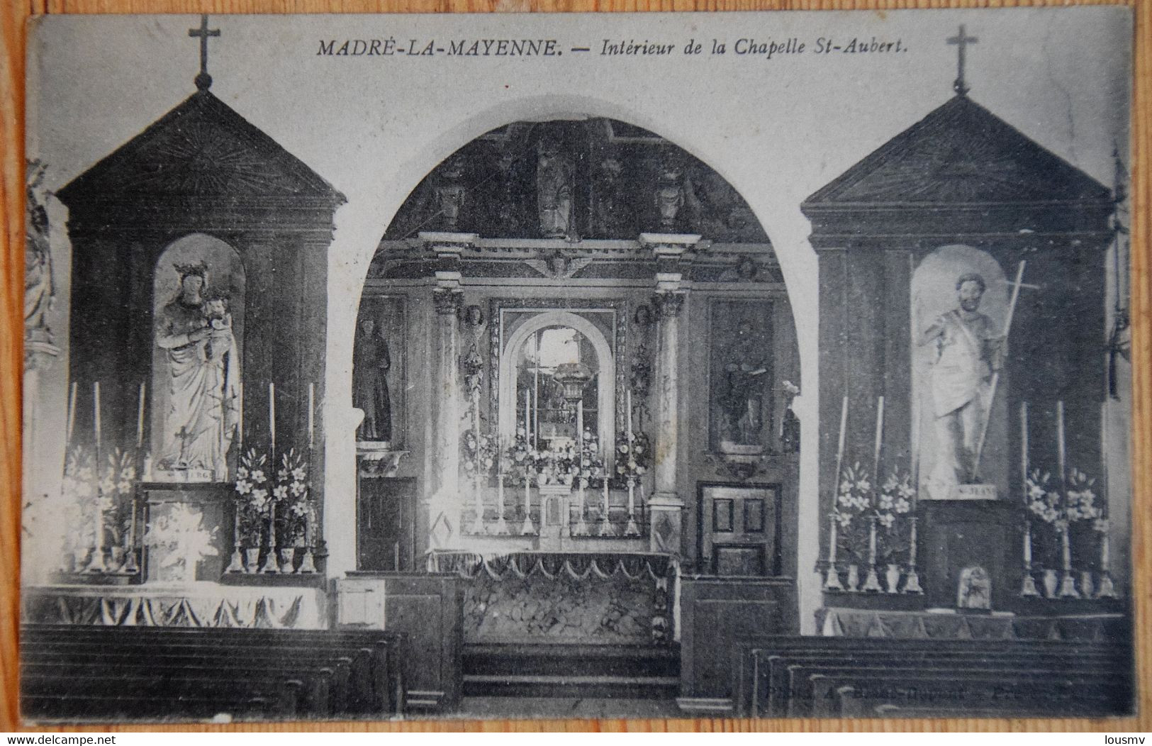 53 : Madré-la-Mayenne - Intérieur De La Chapelle St-Aubert - (n°25123) - Argentre