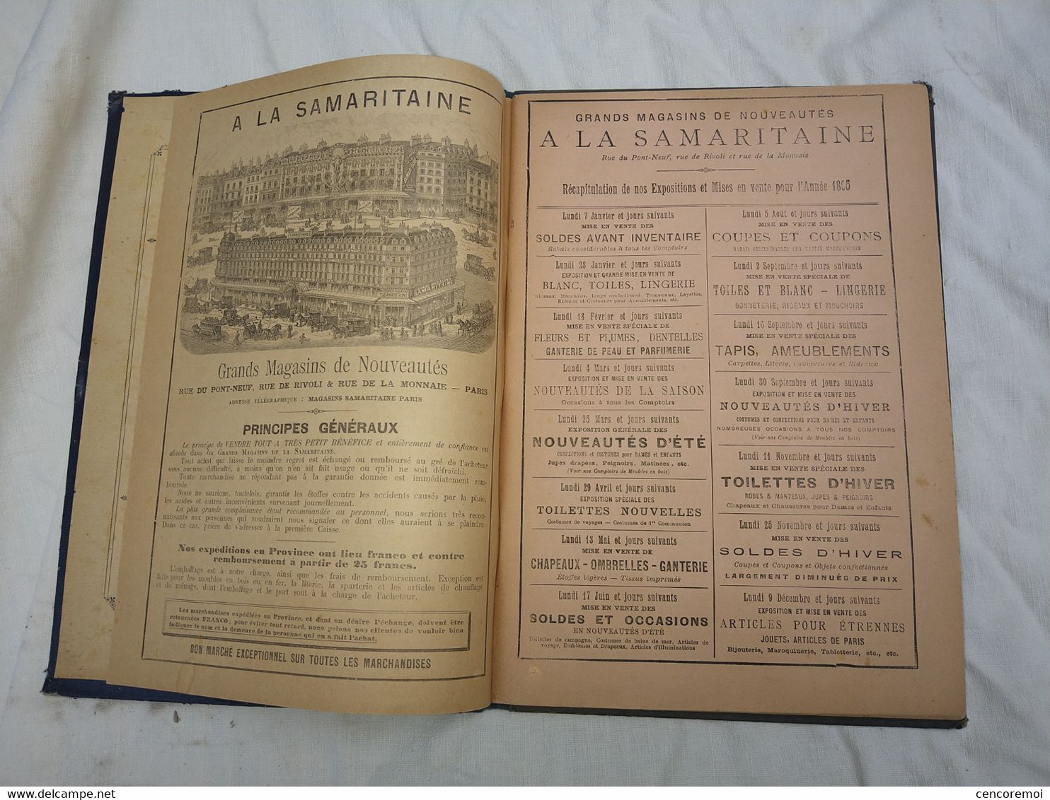 Agenda Illustré De La Samaritaine 1895, Nombreuses Publicités, Calendrier Ancien, Livre Ancien - Big : ...-1900