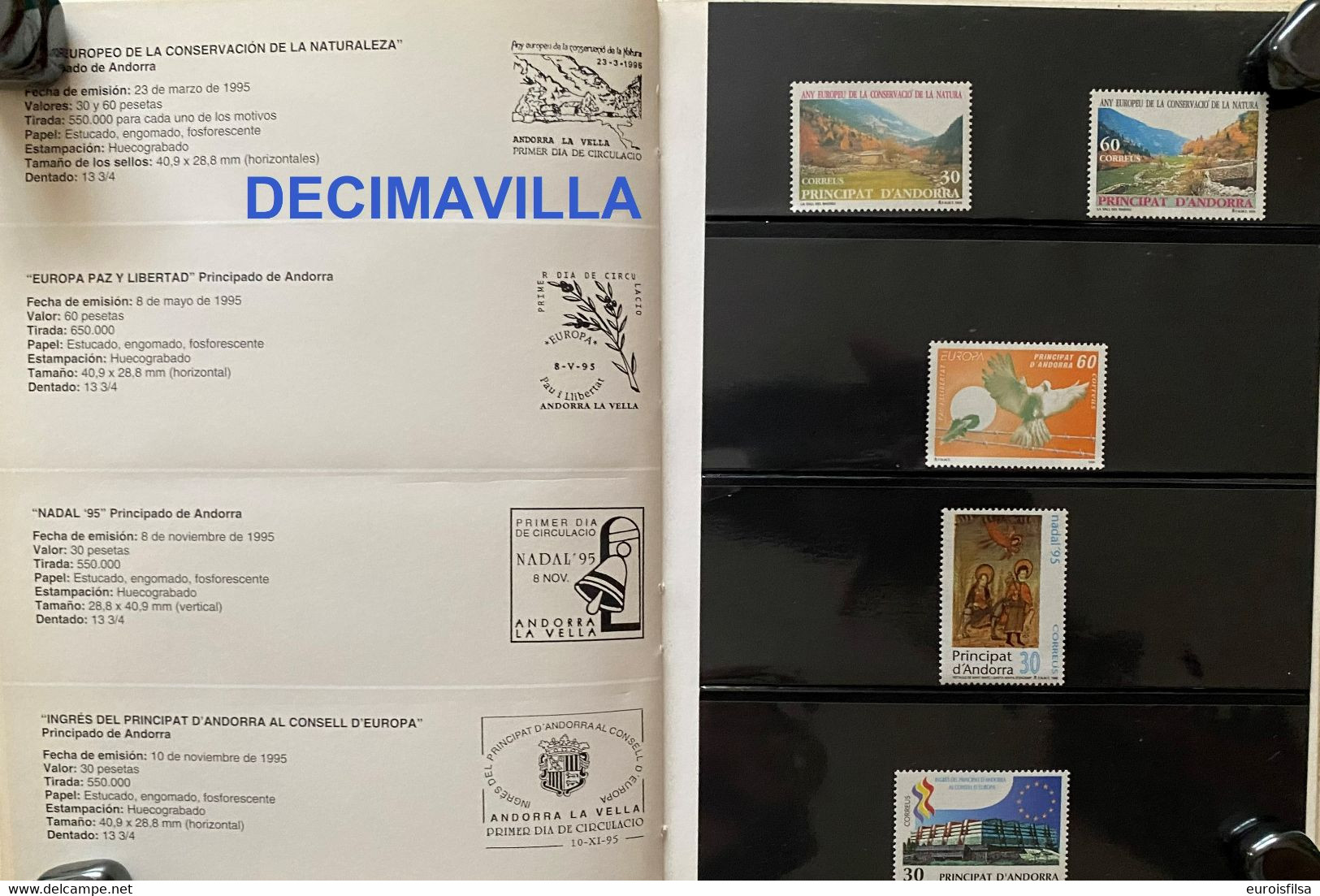 ESP175, ESPAÑA, LIBRO OFICIAL DE CORREOS DE ESPAÑA Y ANDORRA, 1995