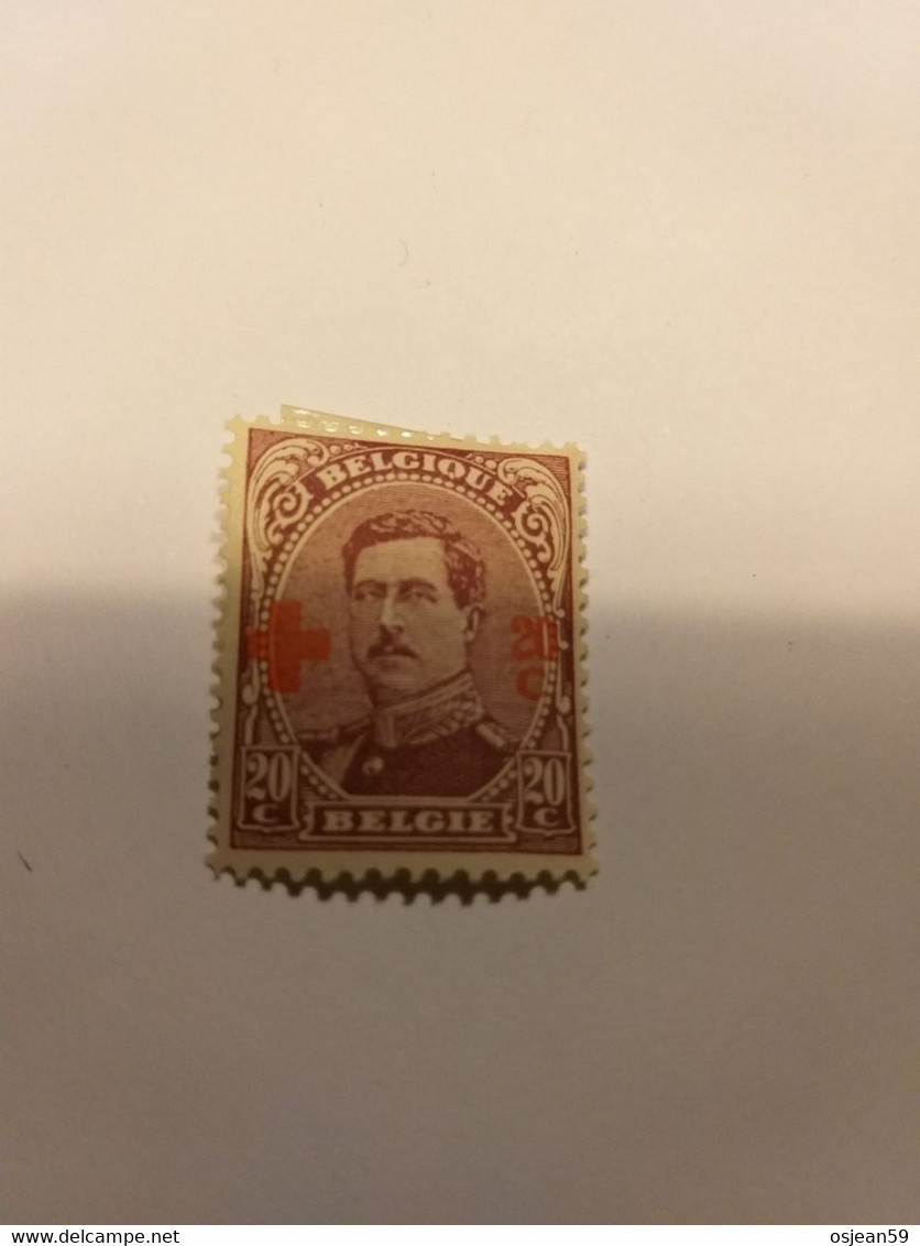 N°155 20c+20c Lilas-brun . - 1918 Cruz Roja