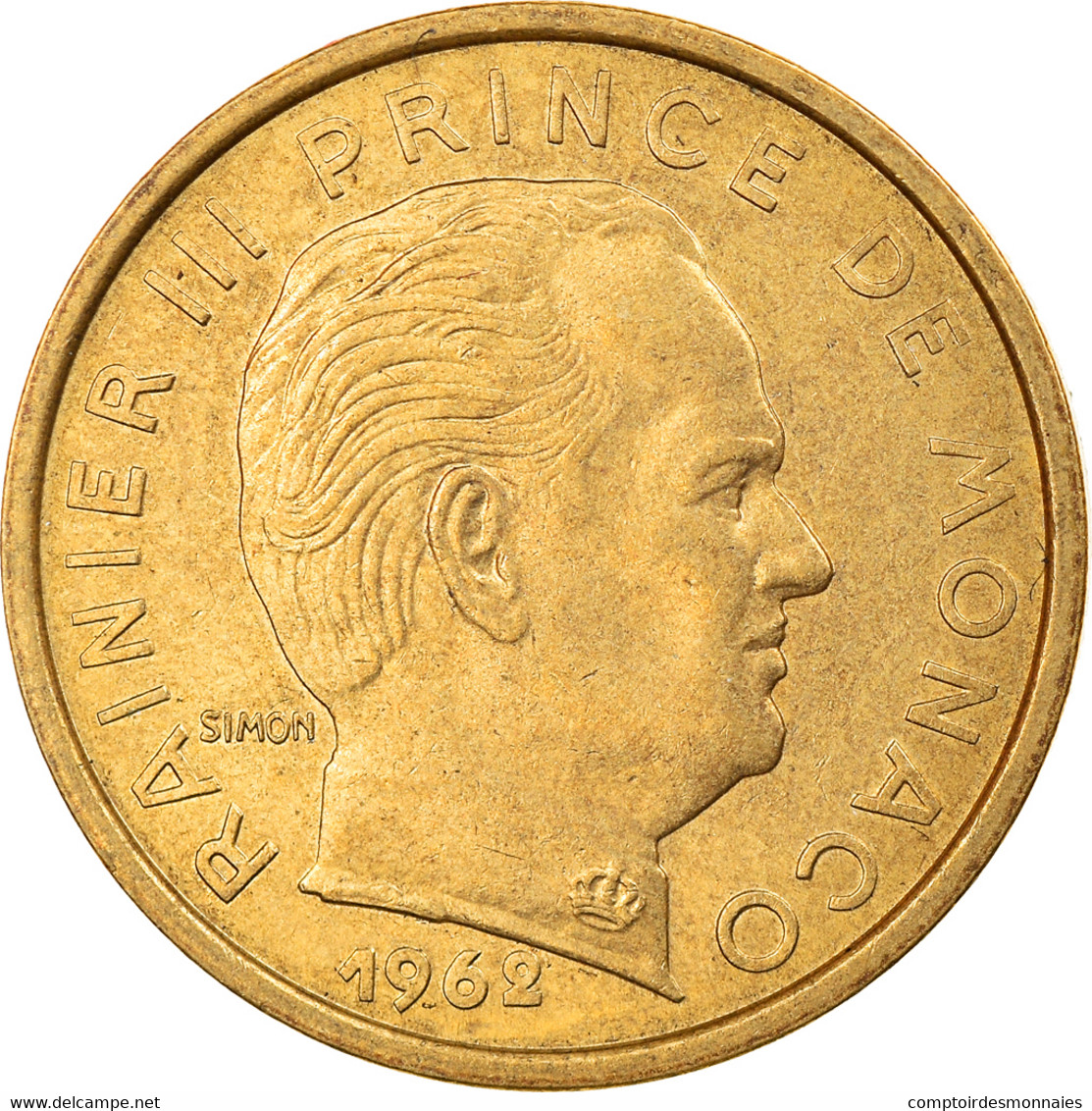 Monnaie, Monaco, Rainier III, 10 Centimes, 1962, SUP, Aluminum-Bronze - 1960-2001 Nouveaux Francs