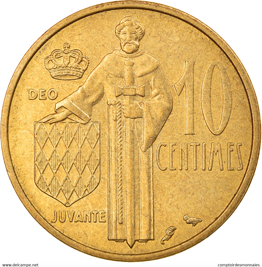 Monnaie, Monaco, Rainier III, 10 Centimes, 1962, SUP, Aluminum-Bronze - 1960-2001 Nouveaux Francs