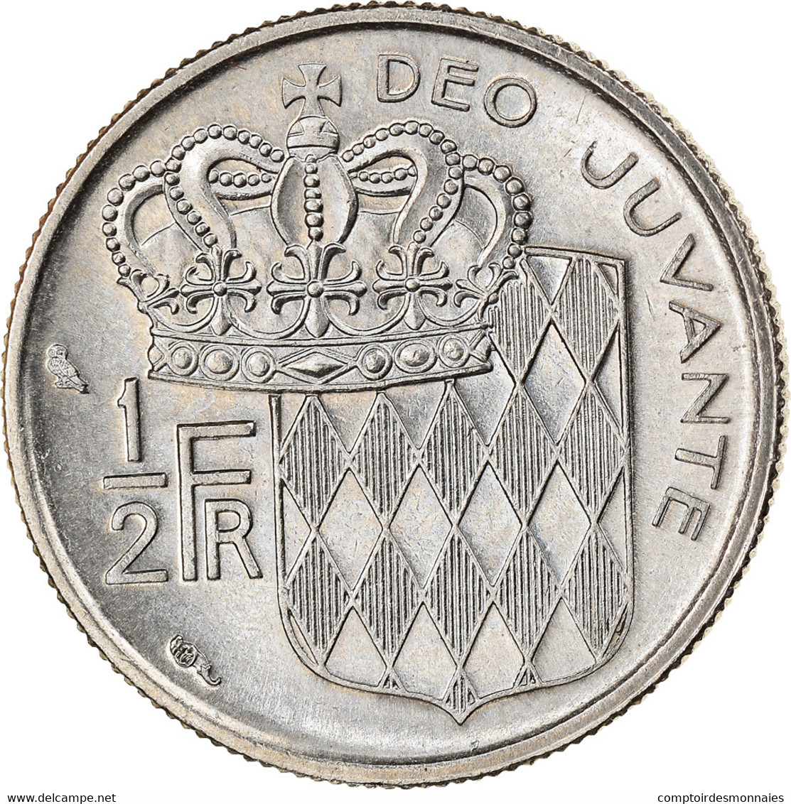 Monnaie, Monaco, Rainier III, 1/2 Franc, 1968, SUP, Nickel, Gadoury:MC 149 - 1960-2001 Nouveaux Francs