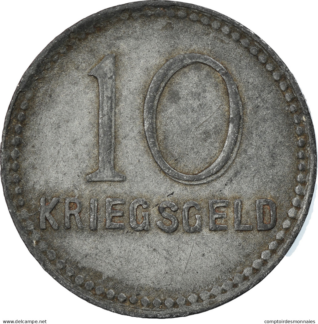 Monnaie, Allemagne, Kriegsgeld, Kaiserlautern, 10 Pfennig, 1917, TTB, Zinc - Monétaires/De Nécessité