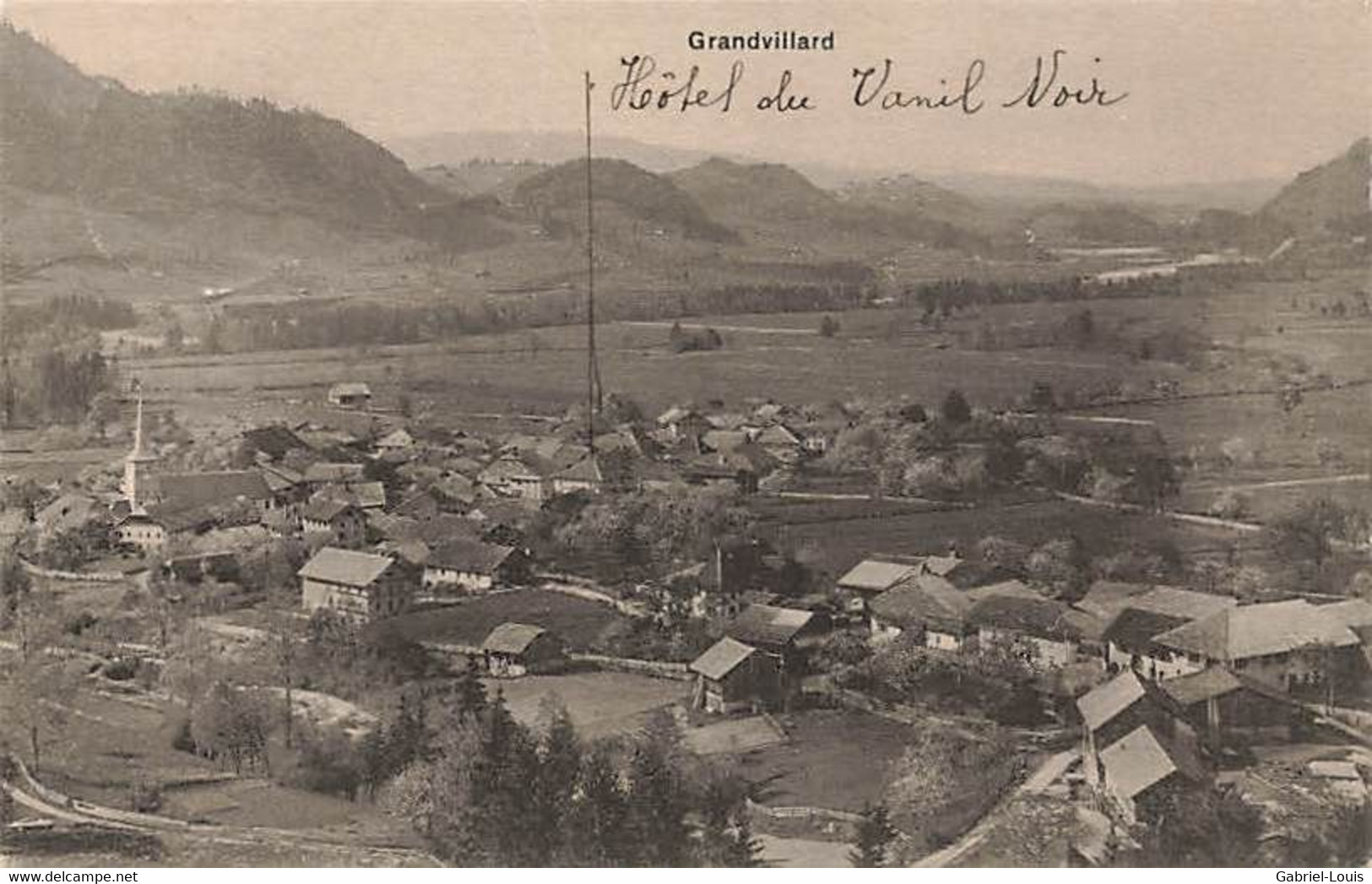 Grandvillard Hôtel Du Vanil Noir Morel No 192 A - Grandvillard