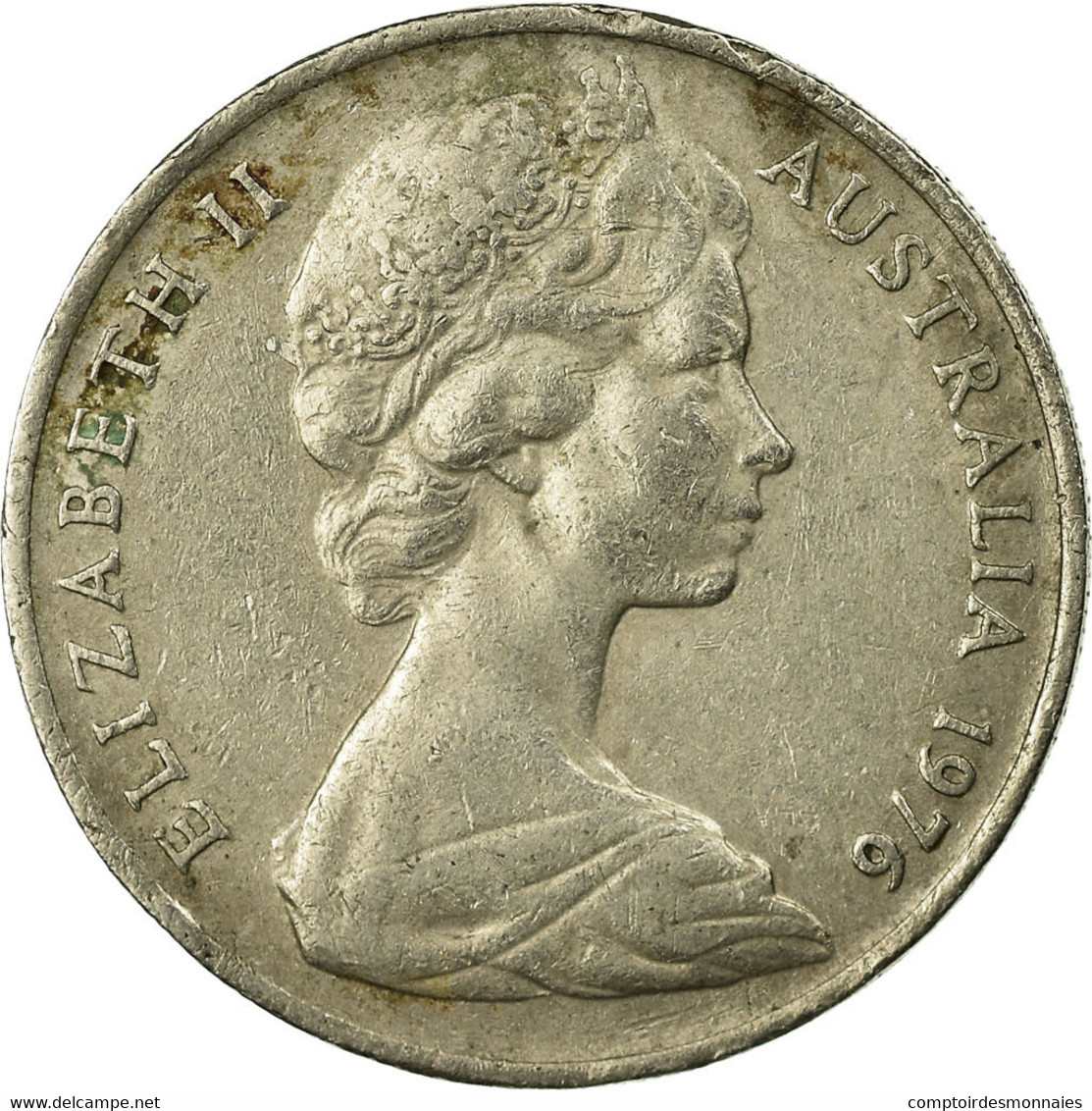 Monnaie, Australie, Elizabeth II, 10 Cents, 1976, TTB, Copper-nickel, KM:65 - 10 Cents