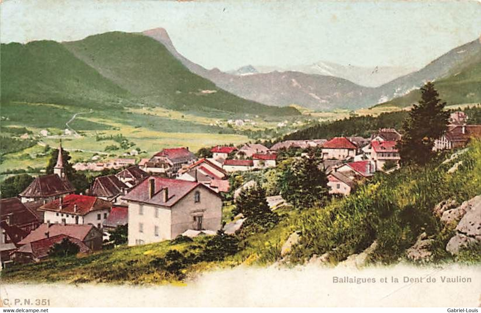 Ballaigues Et La Dent De Vaulion 1906 - Vaulion