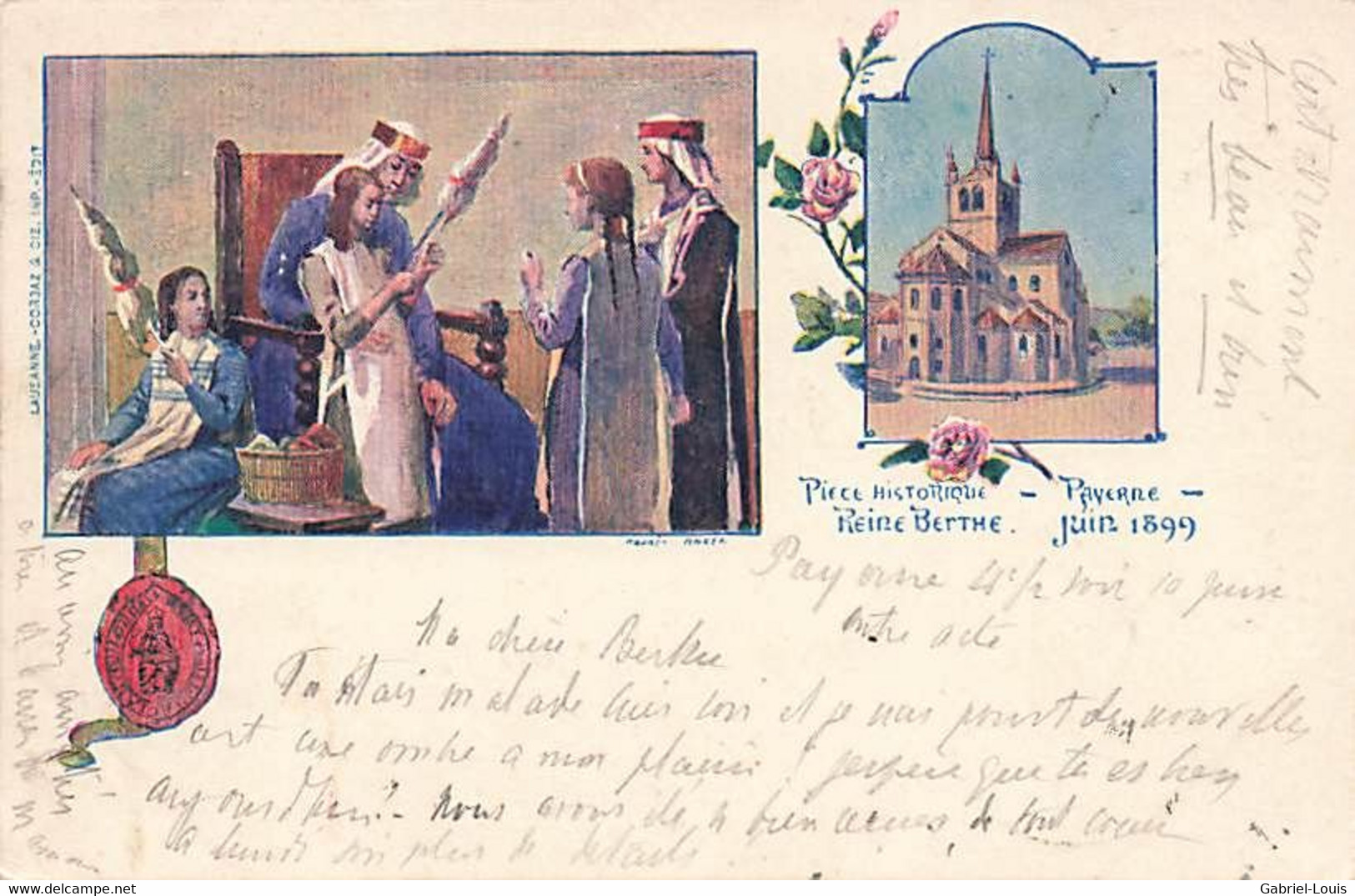 Payerne Pièce Historique Reine Berthe 1899 - Payerne