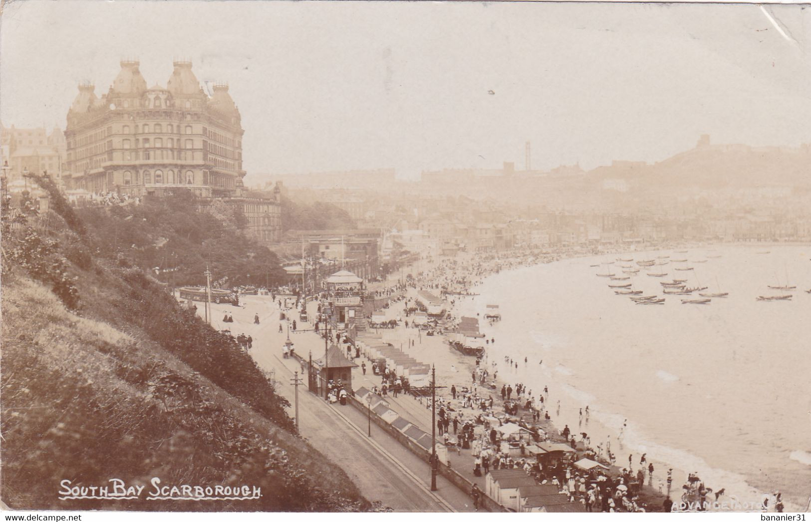 CPA ROYAUME UNI - ANGLETERRE - Scarborough - South Bay - Carte Photo En 1909 - Scarborough