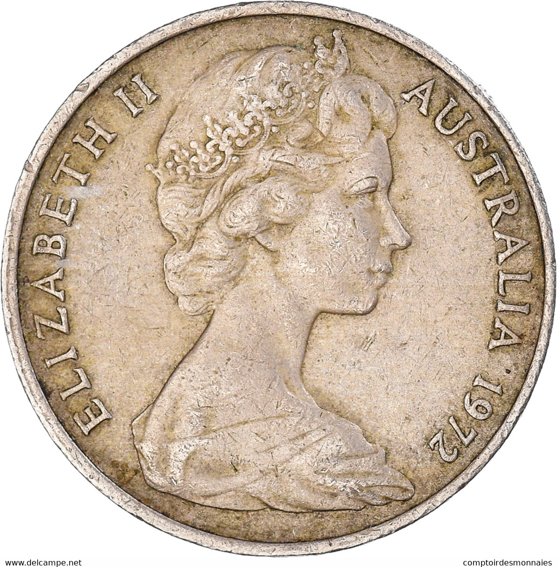 Monnaie, Australie, 20 Cents, 1972 - 20 Cents