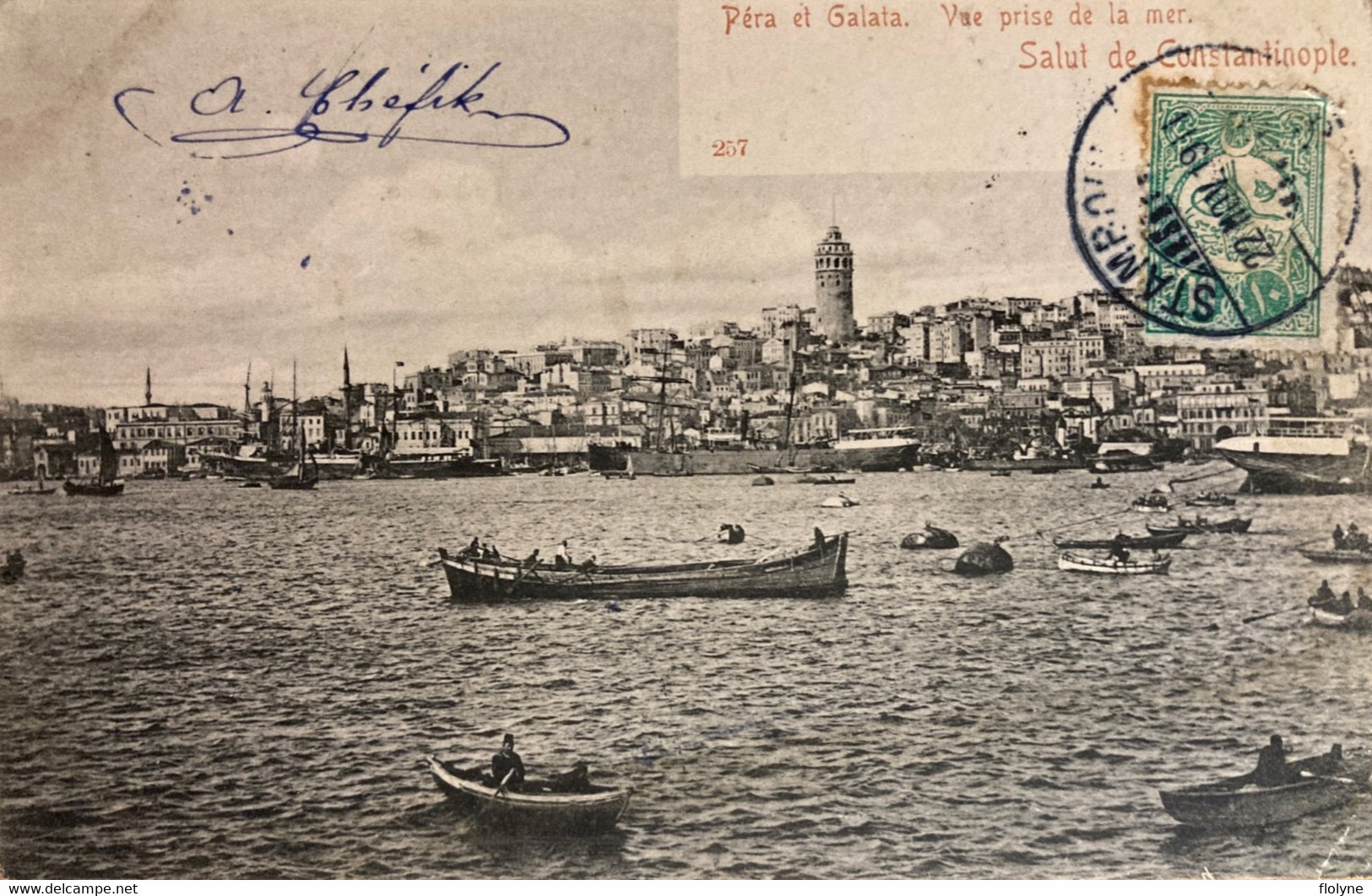 Salut De Constantinople - Péra Et Galata - Vue Prise De La Mer - Turquie Turkey - Turkije