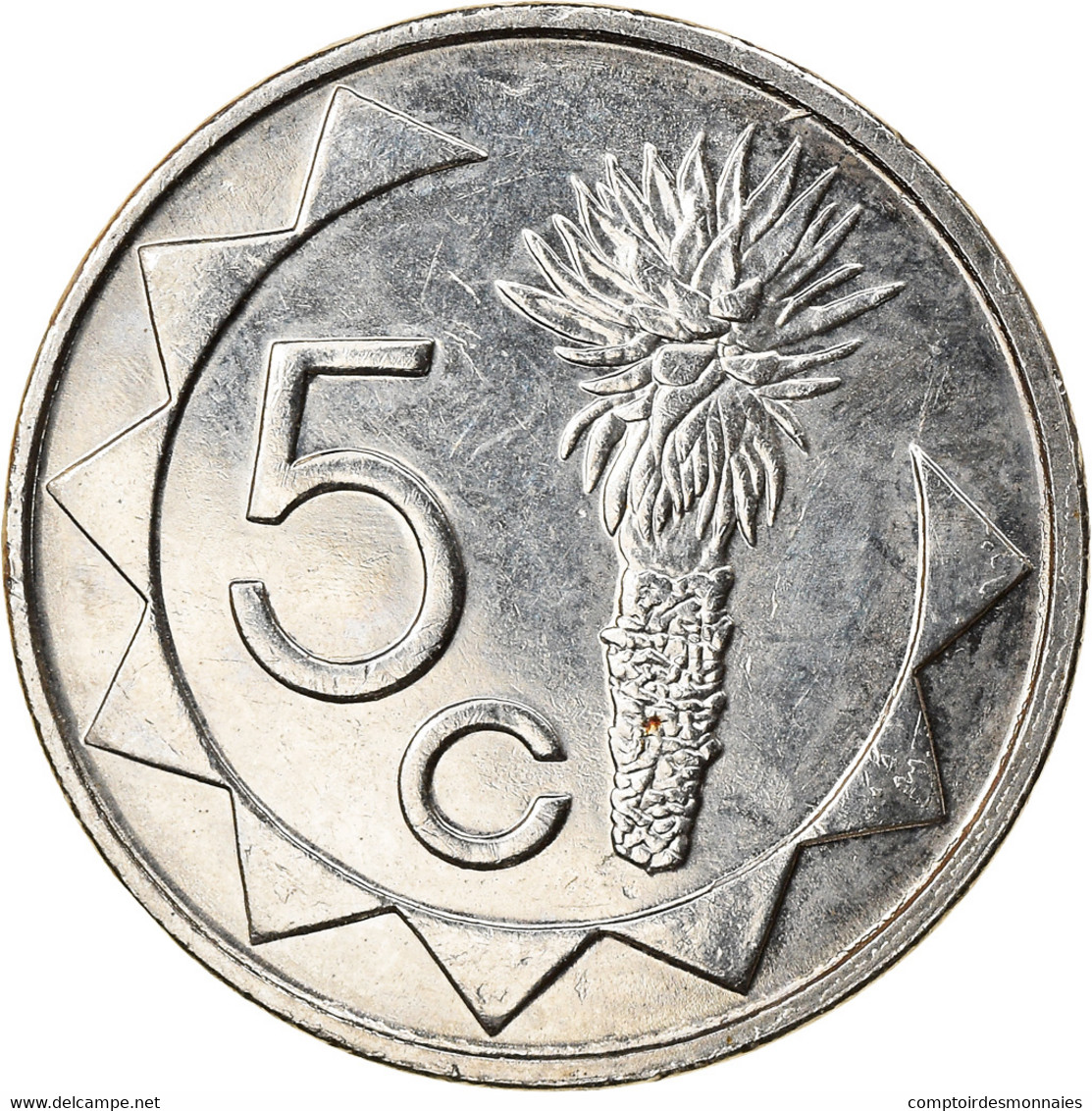 Monnaie, Namibia, 5 Cents, 2002, Vantaa, TTB, Nickel Plated Steel, KM:1 - Namibia