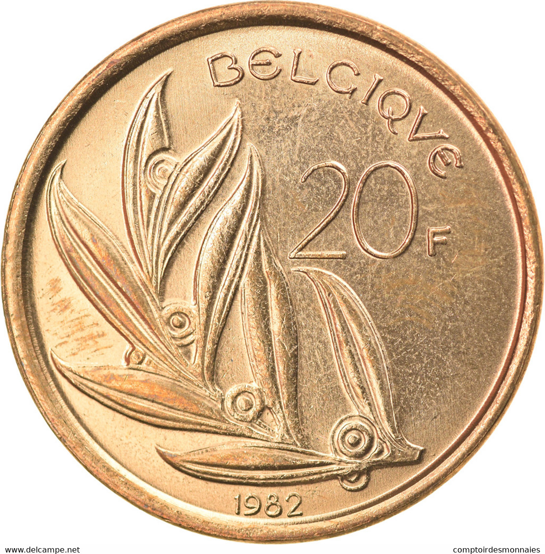 Monnaie, Belgique, 20 Francs, 20 Frank, 1982, SPL, Nickel-Bronze, KM:159 - 20 Francs