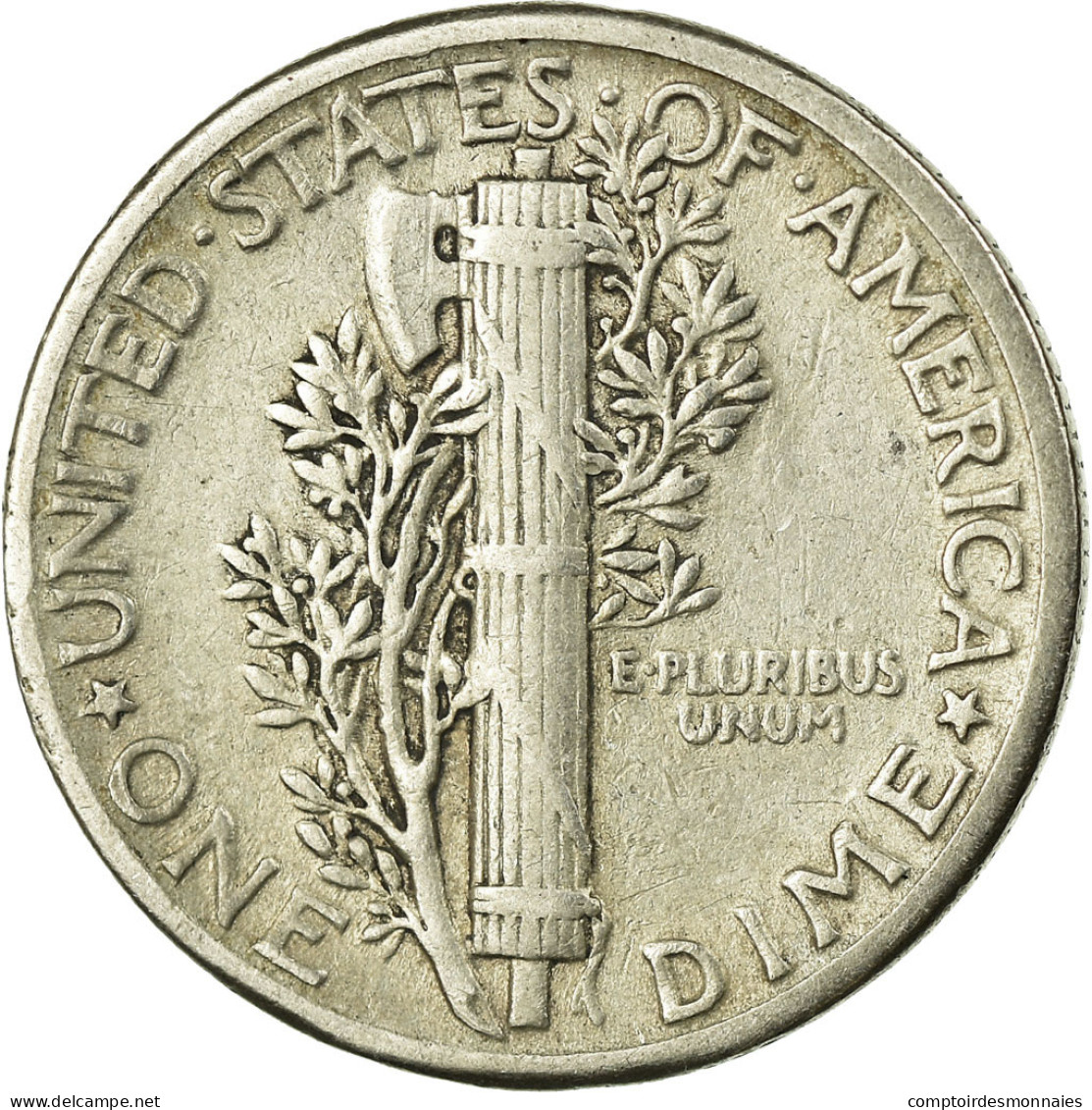 Monnaie, États-Unis, Mercury Dime, Dime, 1943, U.S. Mint, Philadelphie, TB - 1916-1945: Mercury