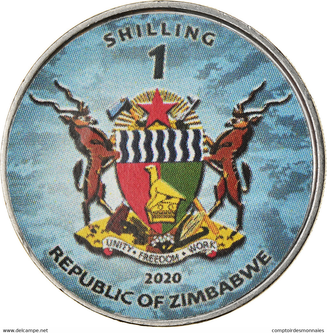 Monnaie, Zimbabwe, Shilling, 2020, Avions - B-52 Stratofortress, SPL, Nickel - Zimbabwe