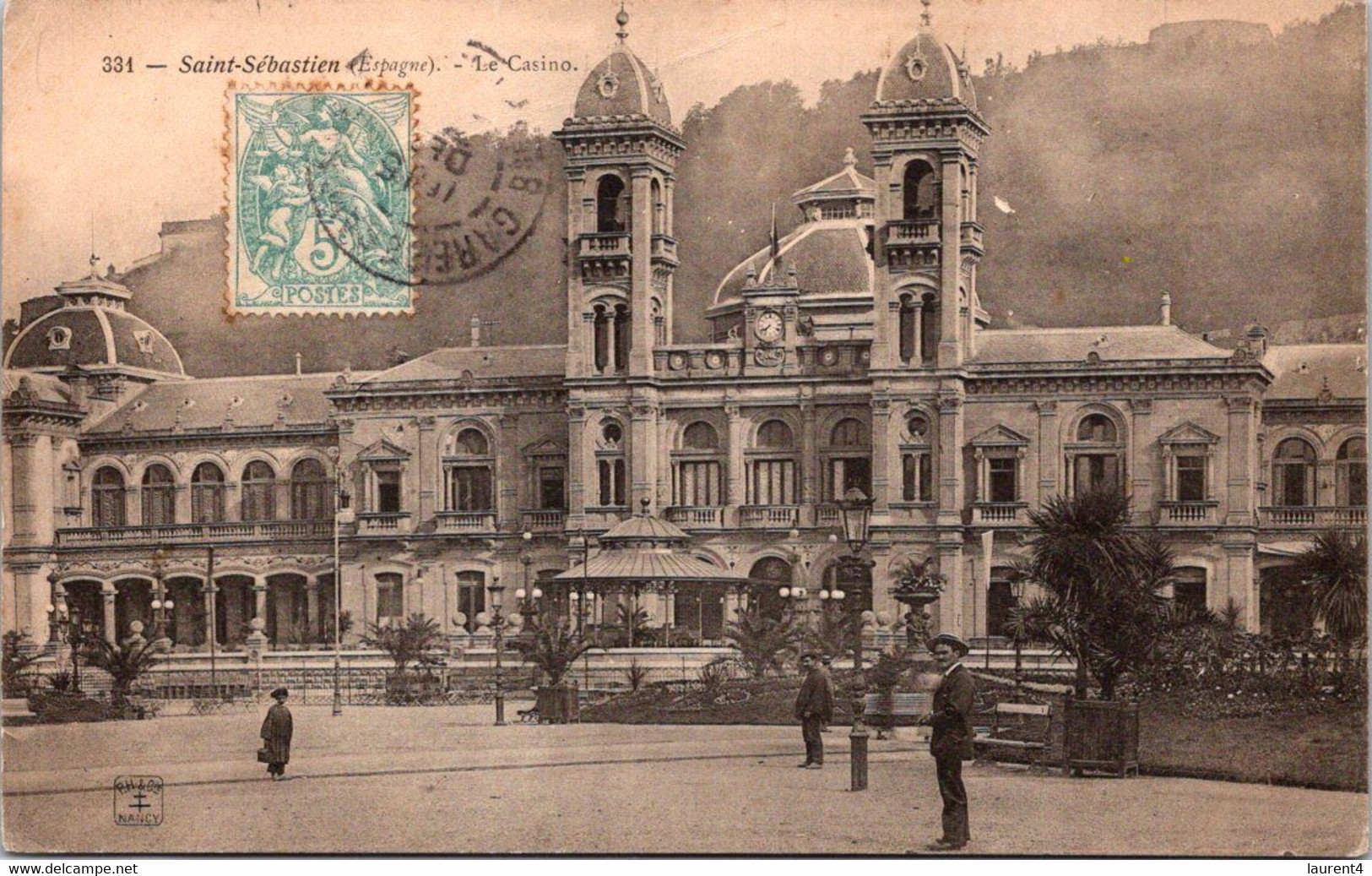(4 M 1) Very Old - B/w - SPAIN (posted To France 1901) Casino In San Sebastian - Casinos