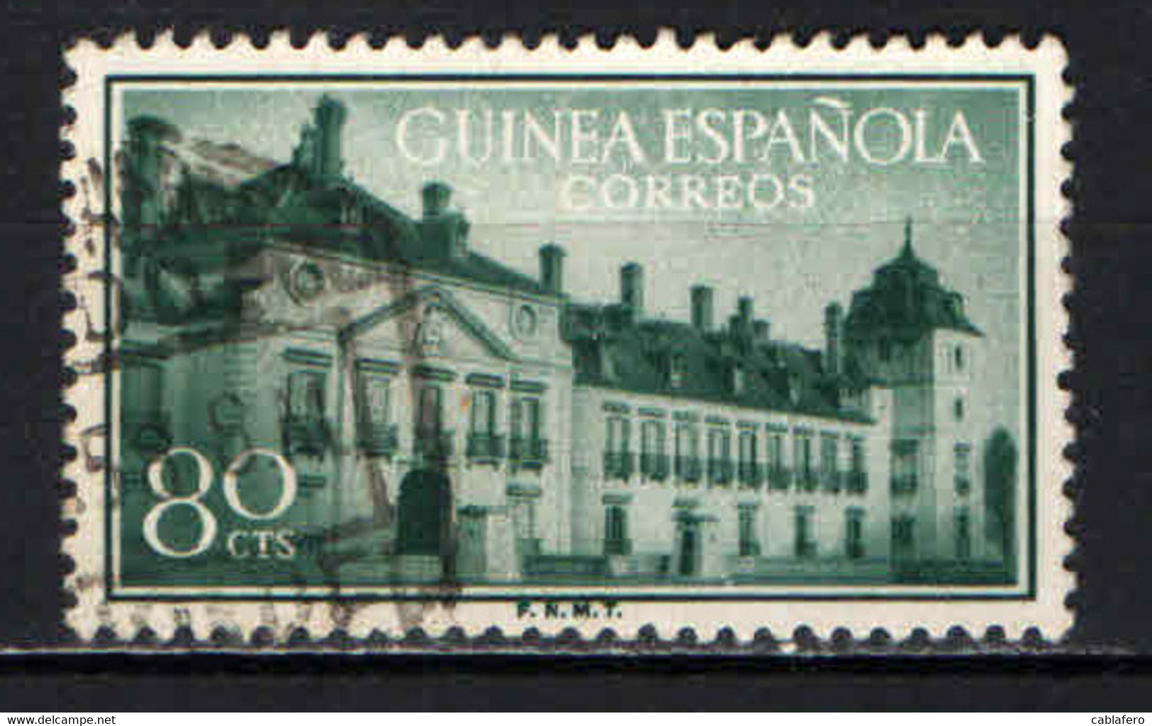 GUINEA SPAGNOLA - 1955 - Palace Of Pardo - Treaty Of Pardo, 1778 - USATO - Guinea Española