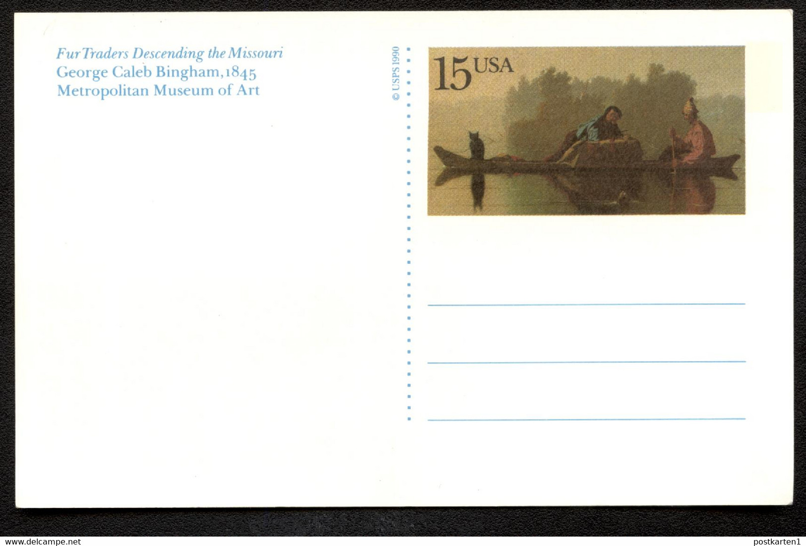 UX147 Postal Card Mint Vf 1990 - 1981-00